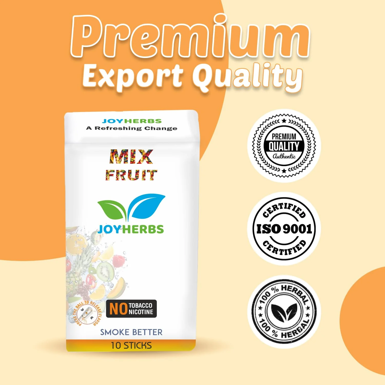 Ayurvedic Herbs, Tobacco Alternatives | Non Addictive - Combo Pack Of Clove, Original, Paan & Mix Fruit Flavour Smoke 10 Sticks Each - Tobacco & Nicotine Free - Image 5