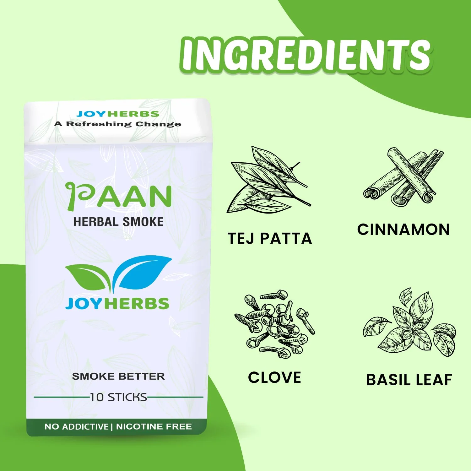 Ayurvedic Herbs Tobacco Alternatives | Non Addictive Paan Flavour 50 Sticks - Tobacco & Nicotine Free - Image 4