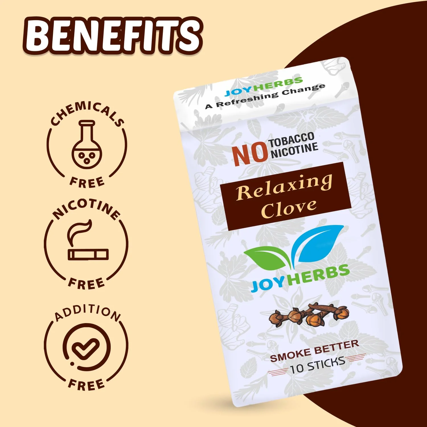Ayurvedic Herbs Tobacco Alternatives | Non Addictive, Paan Flavour & Clove Flavour Smoke 20 Sticks - Tobacco And Nicotine Free - Image 2