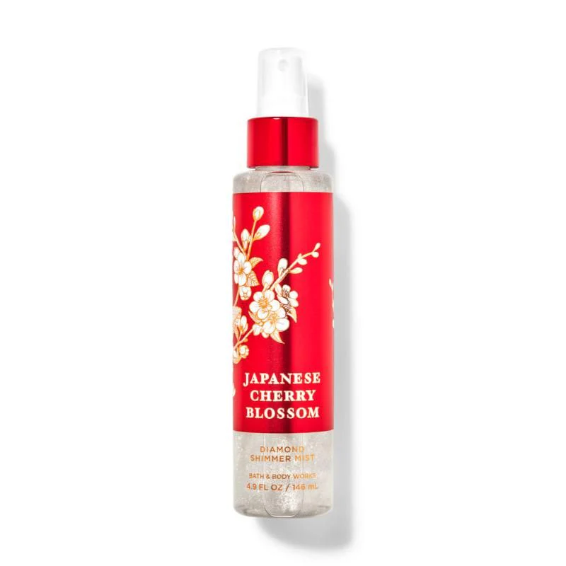 BATH & BODY WORKS JAPANESE CHERRY BLOSSOM DIAMOND SHIMMER MIST 145ML 4.9 FL.OZ. - Image 2