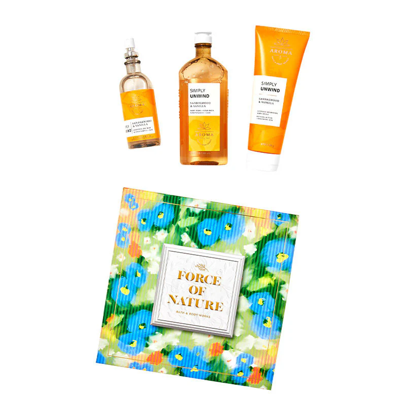 BATH & BODY WORKS SANDALWOOD VANILLA SET OF 3 GIFT BOX 677ML 22.8 FL.OZ. - Image 3