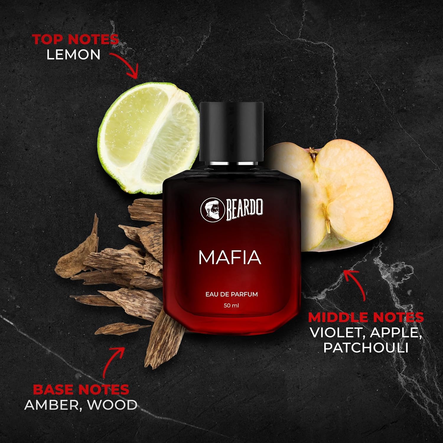 Beardo Whisky Smoke & Mafia Eau De Parfums 100ml 3.4 Fl.oz. Pack Of 2 For Men| Perfect For All Seasons - Image 3