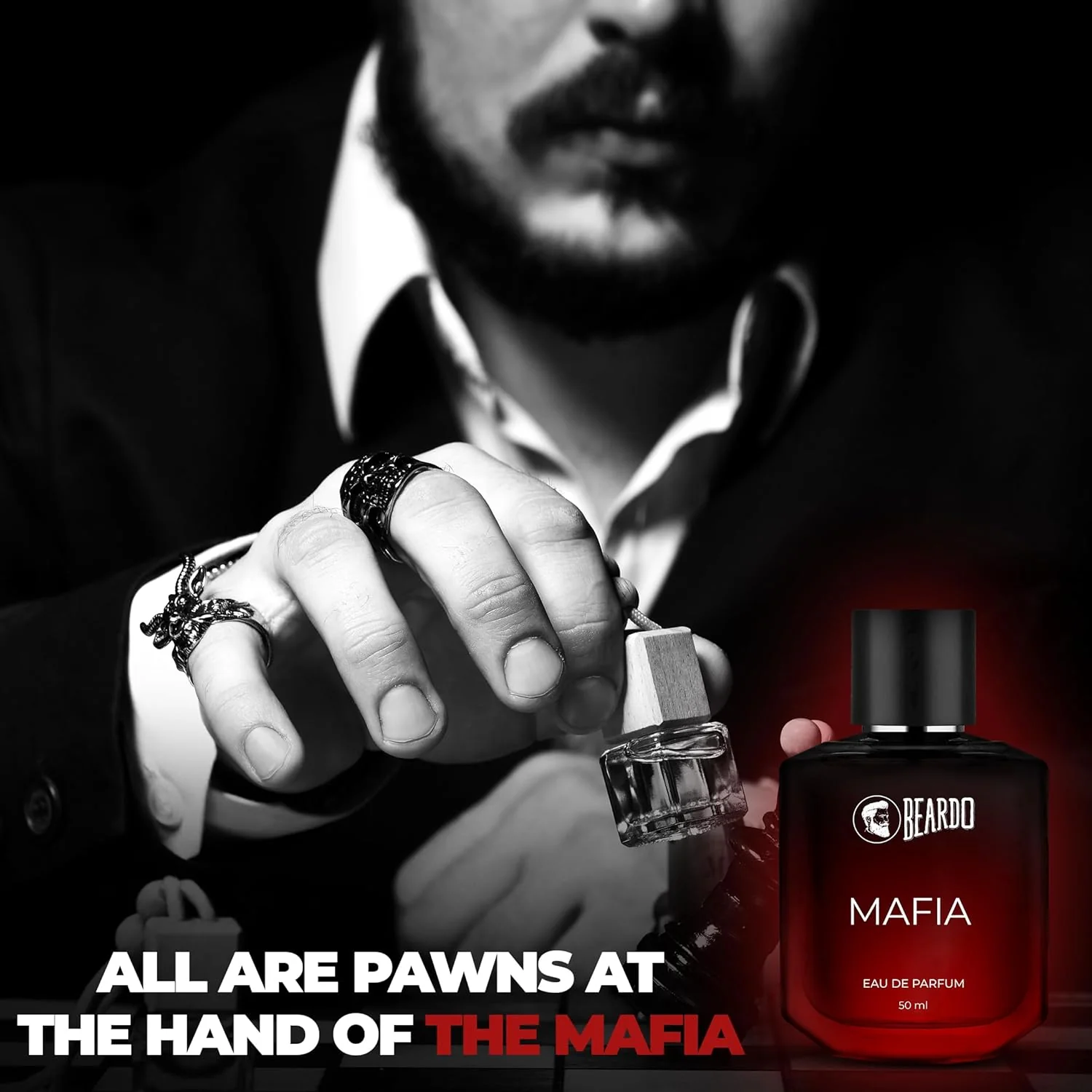 Beardo Whisky Smoke & Mafia Eau De Parfums 100ml 3.4 Fl.oz. Pack Of 2 For Men| Perfect For All Seasons - Image 5