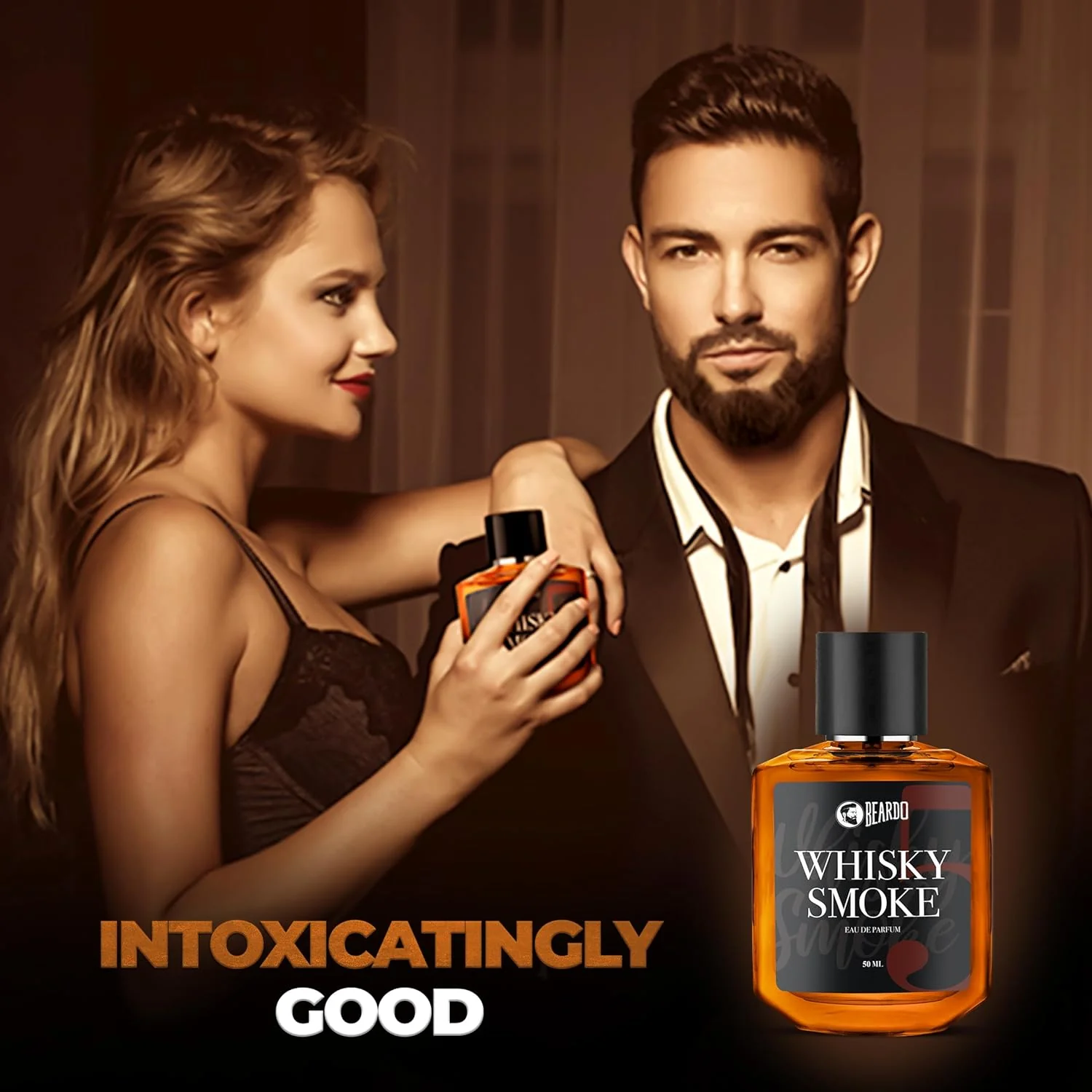 Beardo Whisky Smoke & Mafia Eau De Parfums 100ml 3.4 Fl.oz. Pack Of 2 For Men| Perfect For All Seasons - Image 7