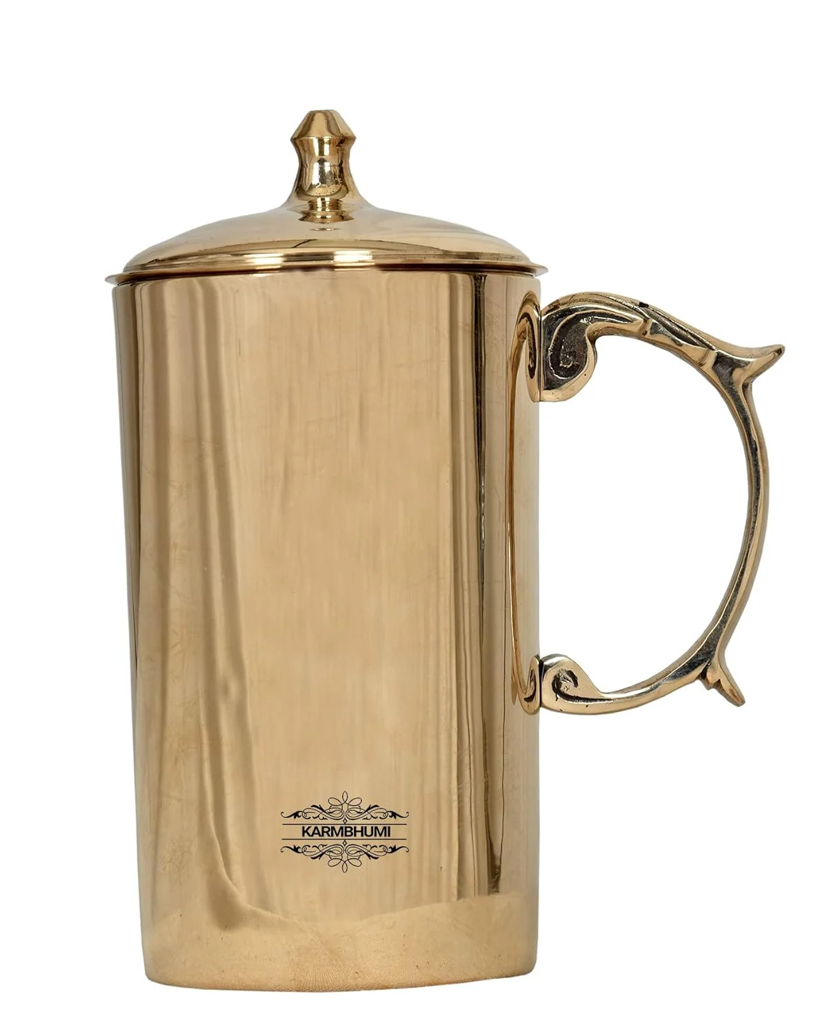 Beautiful Pure Kansa Beautiful Jug Set - 1 Liter Capacity | Antique Piece - Golden Bronze Jug - Image 4