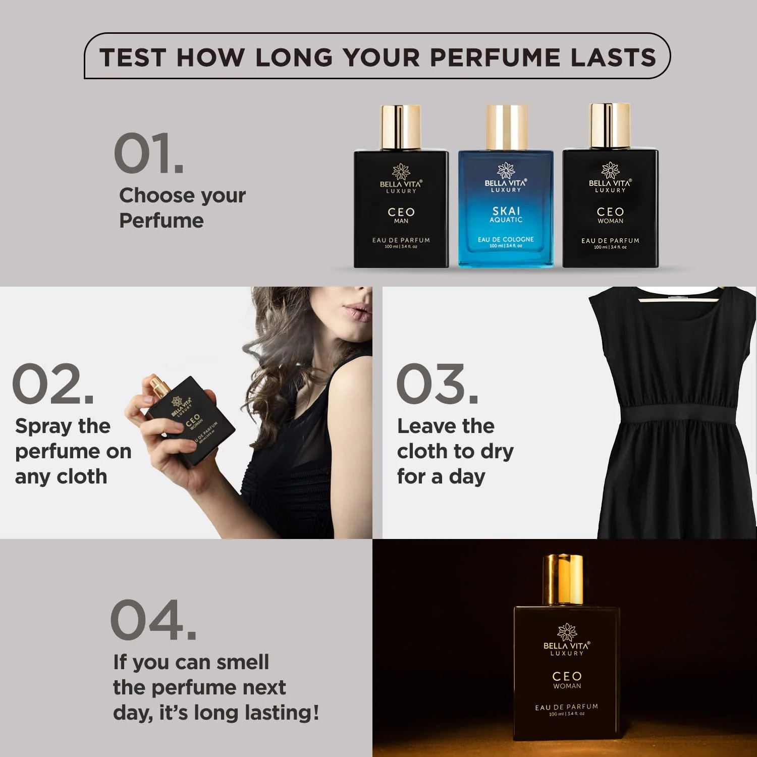 Bella Vita Luxury CEO Woman Eau De Parfum 100ml 3.4 Fl.oz. Women Fragrance | Long Lasting - Image 7