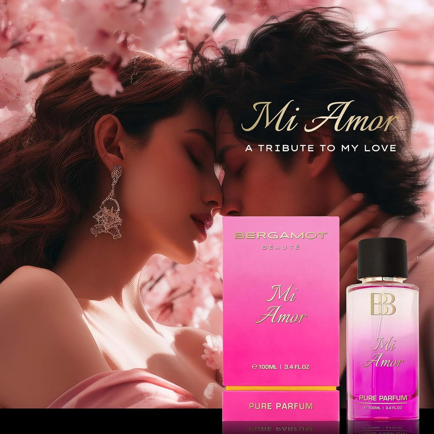 Bergamot Beaute Mi Amor Pure Parfum 100ml 3.4 Fl.oz. | 12+ Hrs Long Lasting Perfume For Women | Higher Concentration Than EDP - Image 4