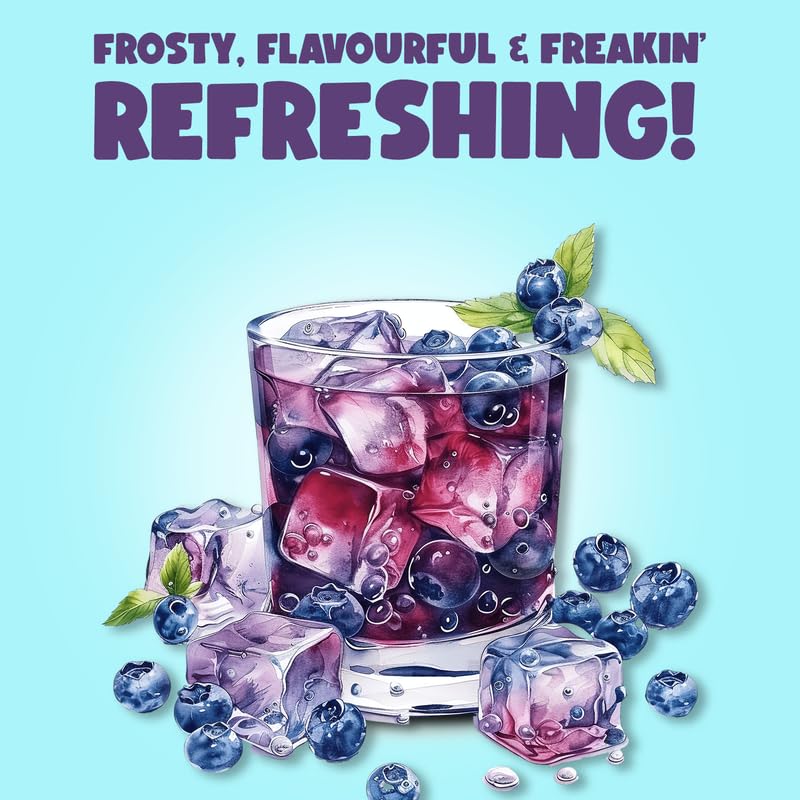 Bevzilla Blueberry Instant Iced Tea Mix - 400gm, 14.1 Ounce | Quick Ready In 30 Seconds - Perfect Refreshing Summer Drink | Easy To Carry Anywhere - Low Caffeine - Image 3