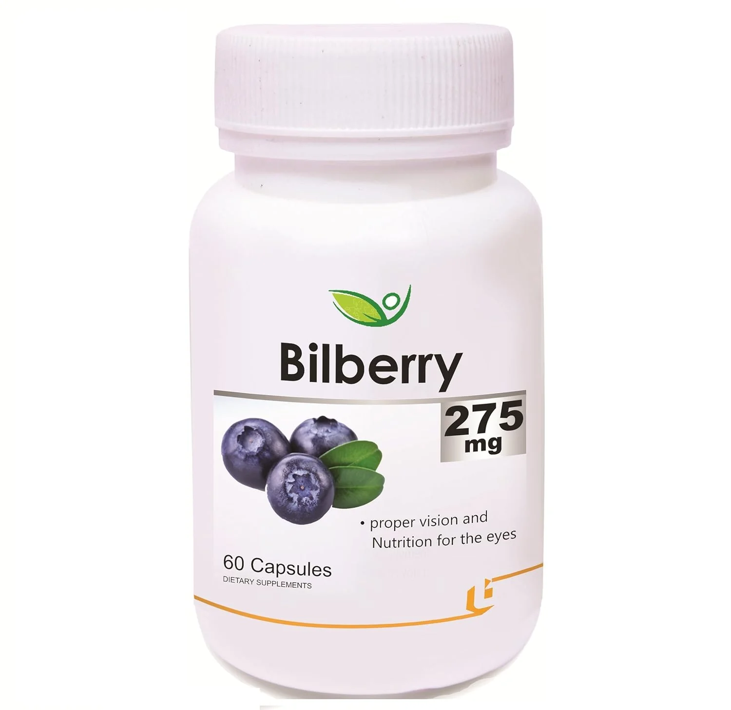 Biotrex Nutraceuticals Bilberry Extract 275mg, Helps In Boosts Immune System, Improve Eyes Health, Improve Blood Circulation | 60 Capsules 100gm 0.2lbs