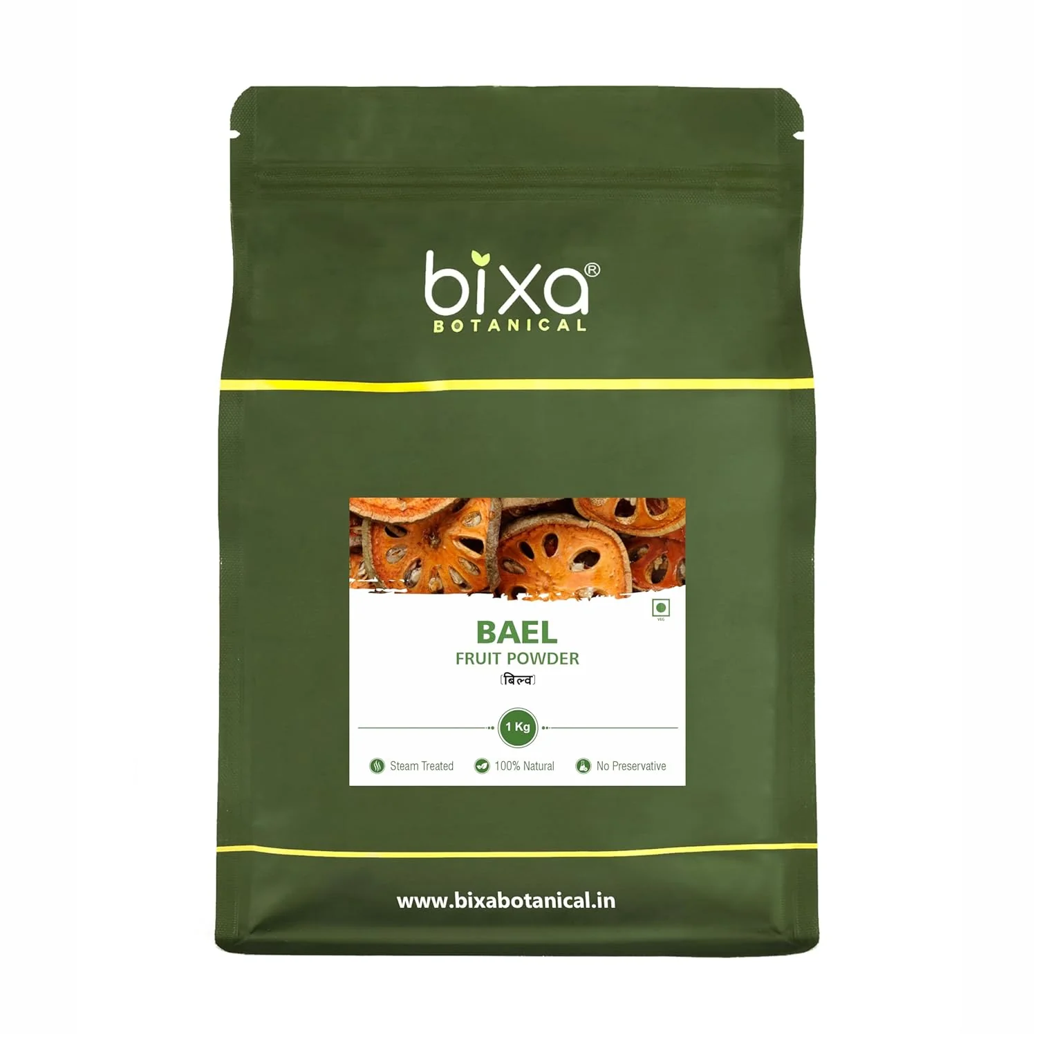 Bixa Botanical Bael Fruit Powder Aegle Marmelos, Bilva Fruit Supports Healthy Bowel Functions, Supports Low Sugar Absorption In Intestine | 1 Kg 2.2lbs - Image 2