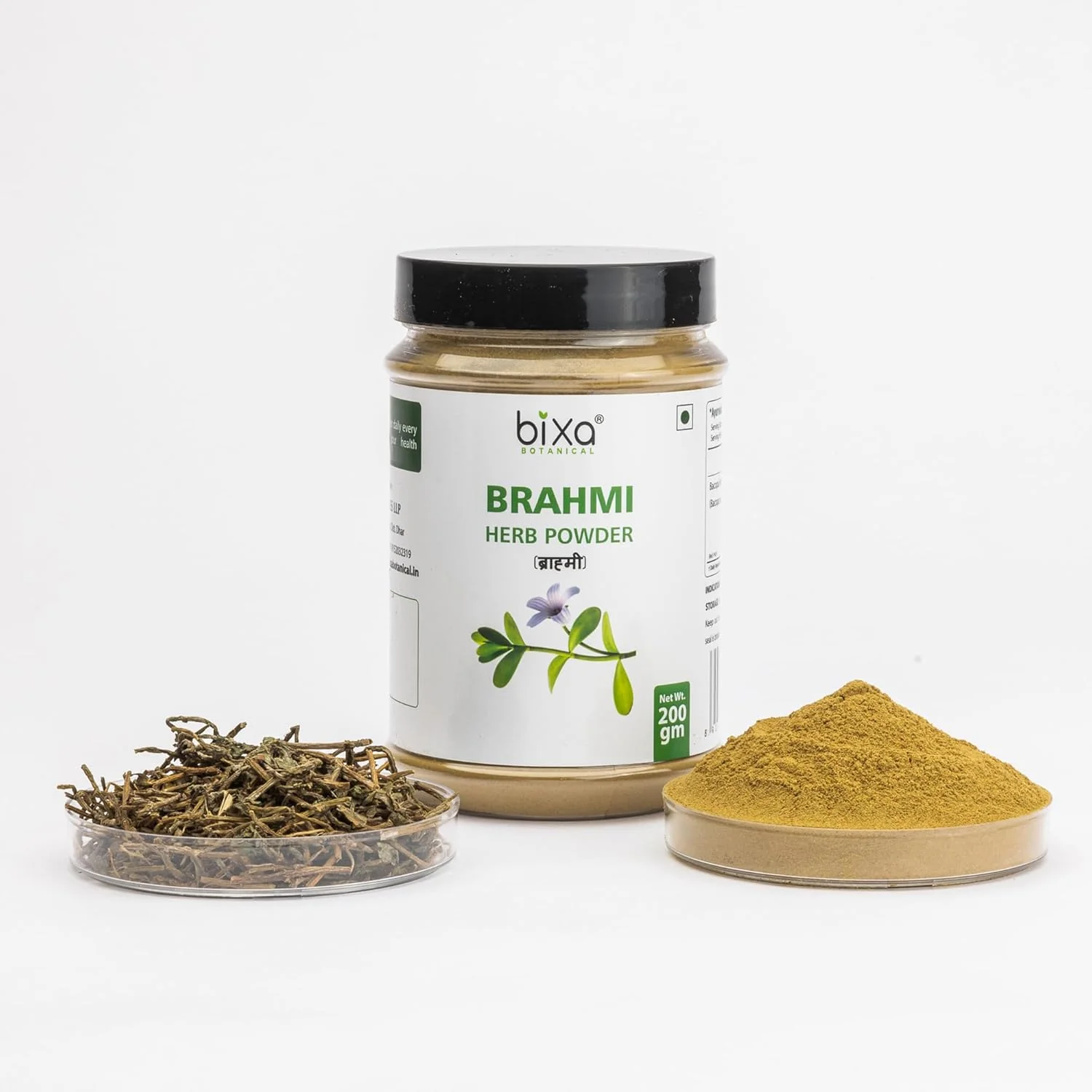 Bixa Botanical Brahmi Powder Bacopa Monnieri Brain Vitality, Intelligence & Focus, 100% Organic And Natural Herbal Supplement | 200gm 0.4lbs - Image 5