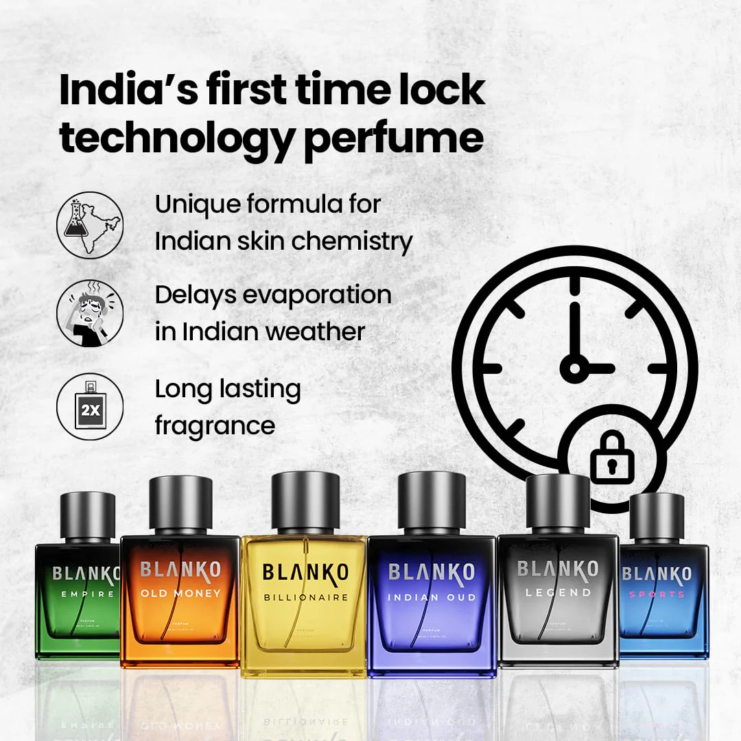 Blanko Empire + Legend Time Lock Technology Parfum 100ml 3.4 Fl.oz. Each Pack Of 2 | Longest Lasting Men Perfume | Luxury Fragrance Gift Set For Husband, Father, Brother - Image 4