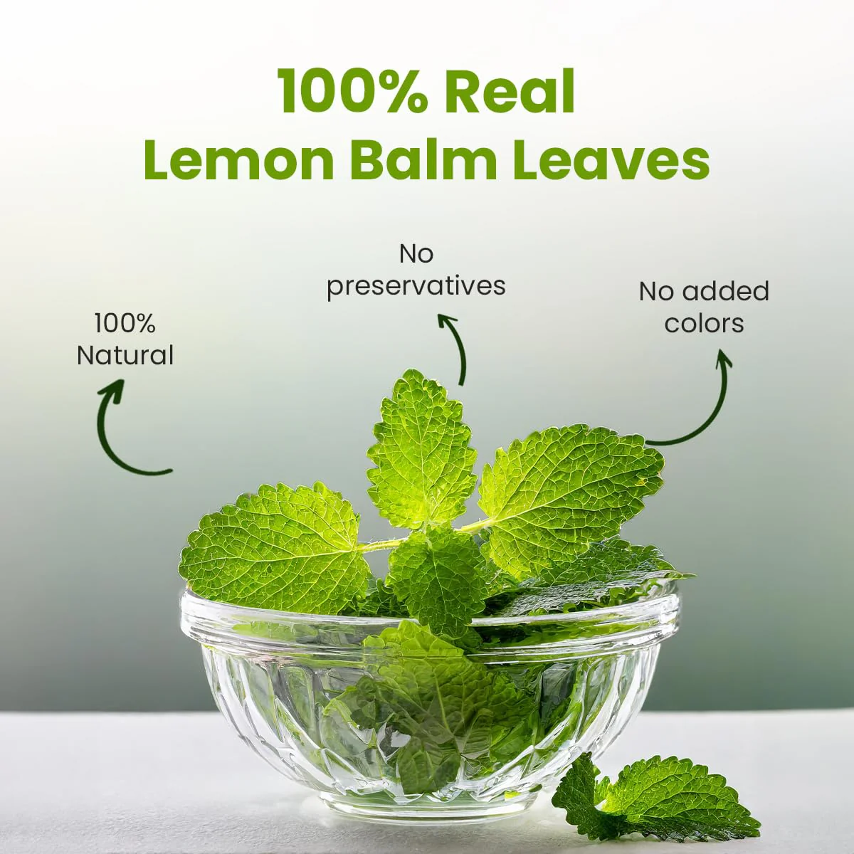 Blue Tea Lemon Balm Herbal Tea - 50gm Reusable Pet Jar, 1.7 Ounce, 50+ Cups | Relieves Stress, Reduces Bloating, Improves Digestion - Caffeine Free, Non-GMO - Image 3