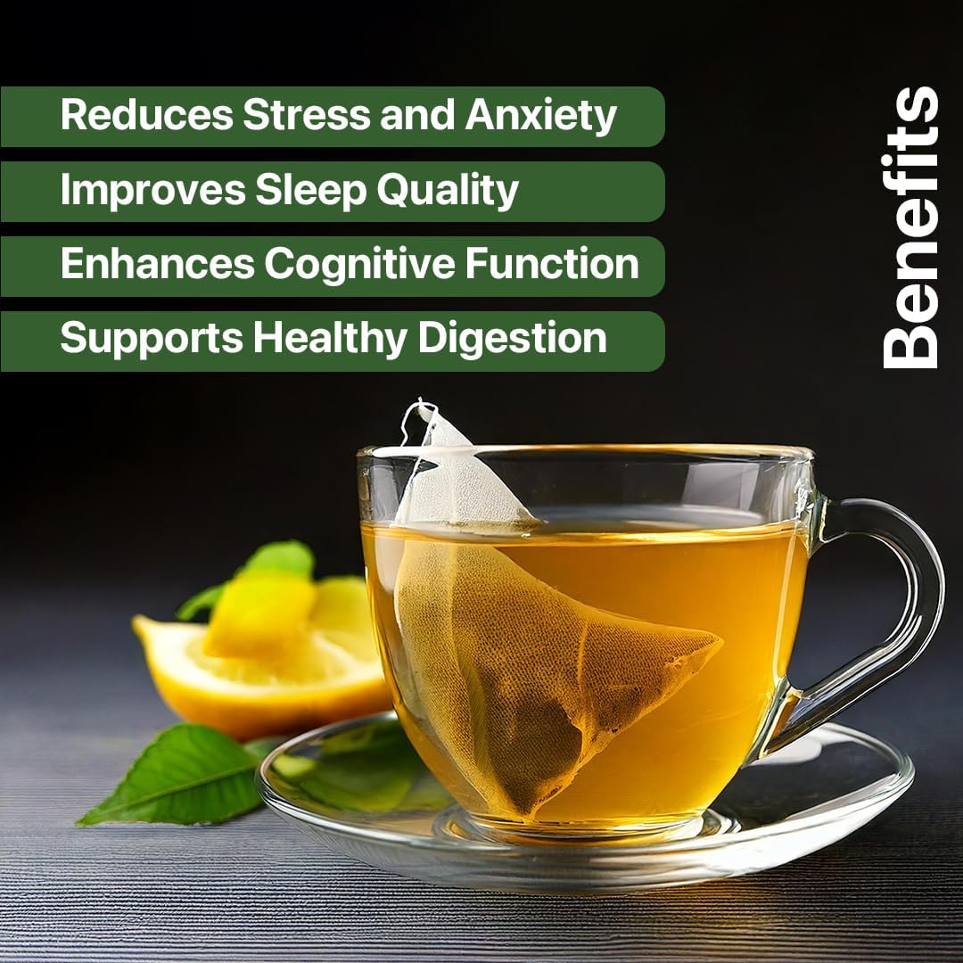 Blue Tea Lemon Balm Herbal Tea - 50gm Reusable Pet Jar, 1.7 Ounce, 50+ Cups | Relieves Stress, Reduces Bloating, Improves Digestion - Caffeine Free, Non-GMO - Image 5