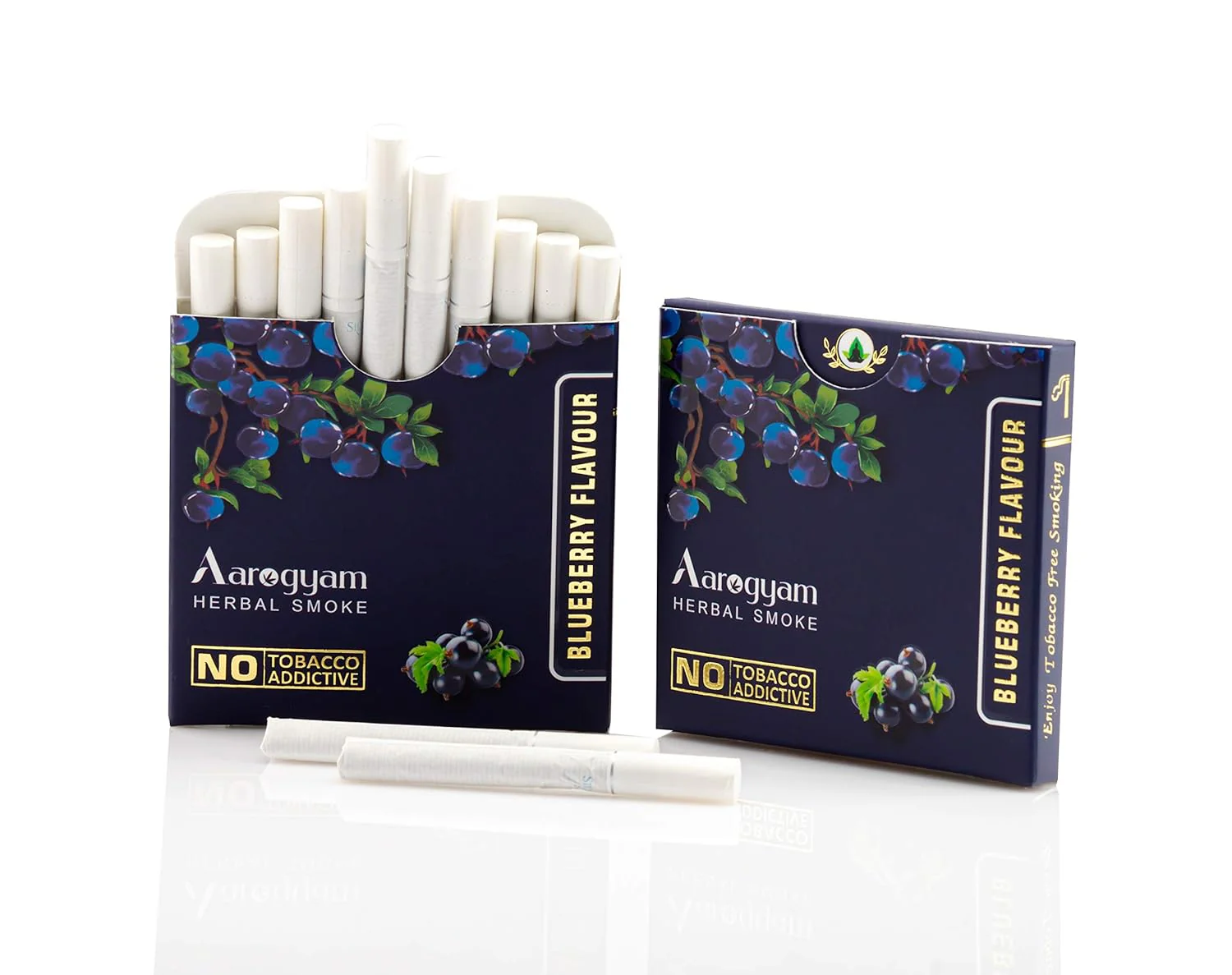Blueberry Flavour Cigarette For Relieve Stress & Mood Enhance - 10 Sticks In Each Packet | No Bad Smell, Non Addictive, No Harmful - Tobacco & Nicotine Free - Image 4