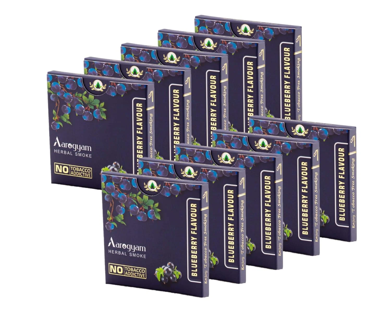 Blueberry Flavour Cigarette For Relieve Stress & Mood Enhance - 10 Sticks In Each Packet | No Bad Smell, Non Addictive, No Harmful - Tobacco & Nicotine Free - Image 2