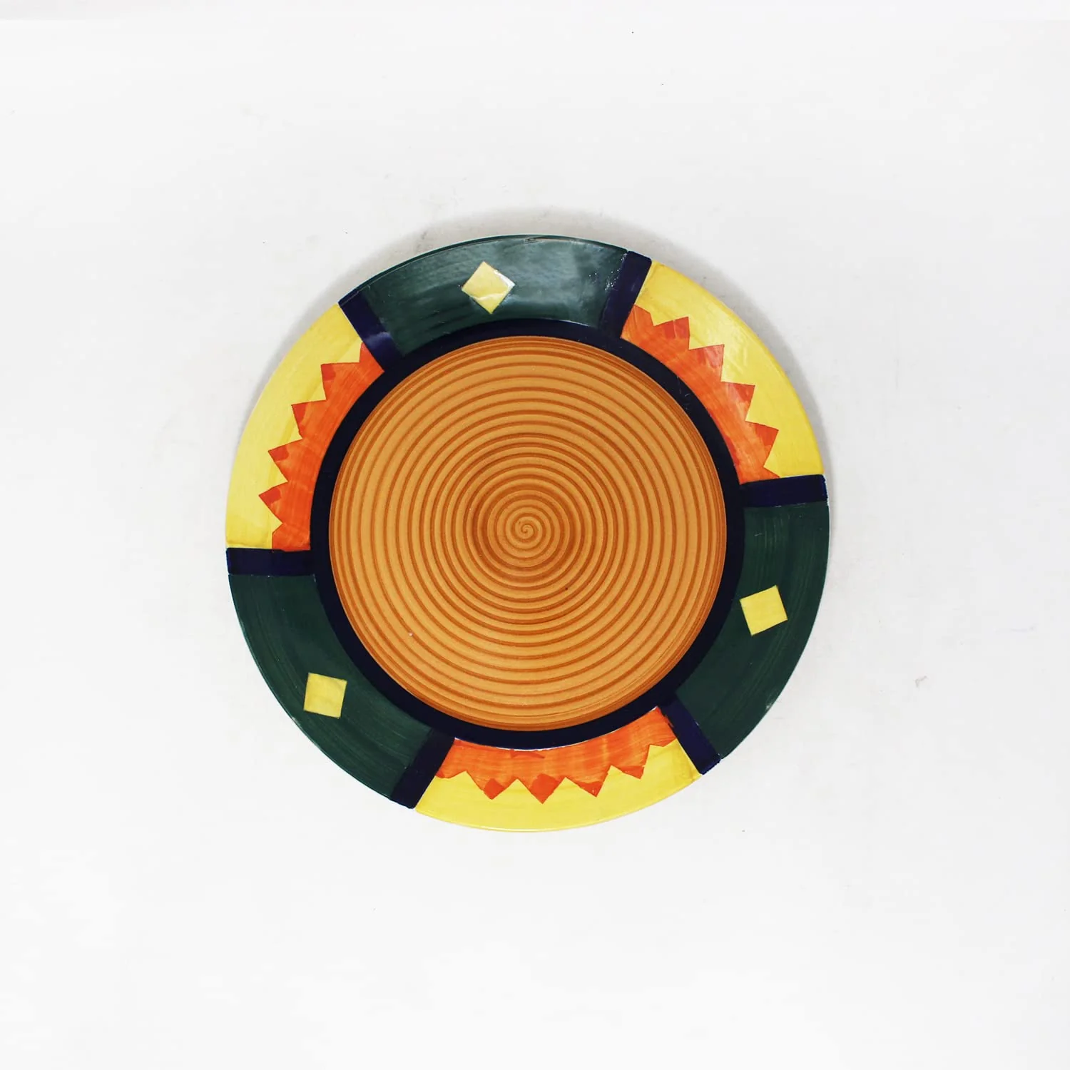 Boho Fiesta Ceramic Dinner Plates Set Of 6 - Multicolor, 10 Inches, 6 Pieces | Hand Painted Full Ceramic Plates For Dinner - Microwave Safe & Dishwasher Safe - Image 3