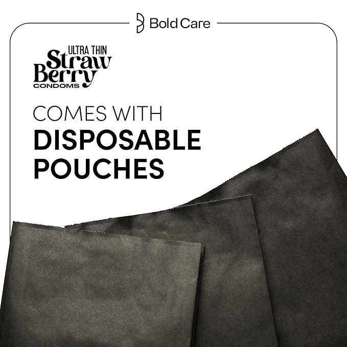 Bold Care 404 Super Ultra Thin Strawberry Flavored Condoms For Men 60 Microns 10 Units (Pack Of 1) - Image 3