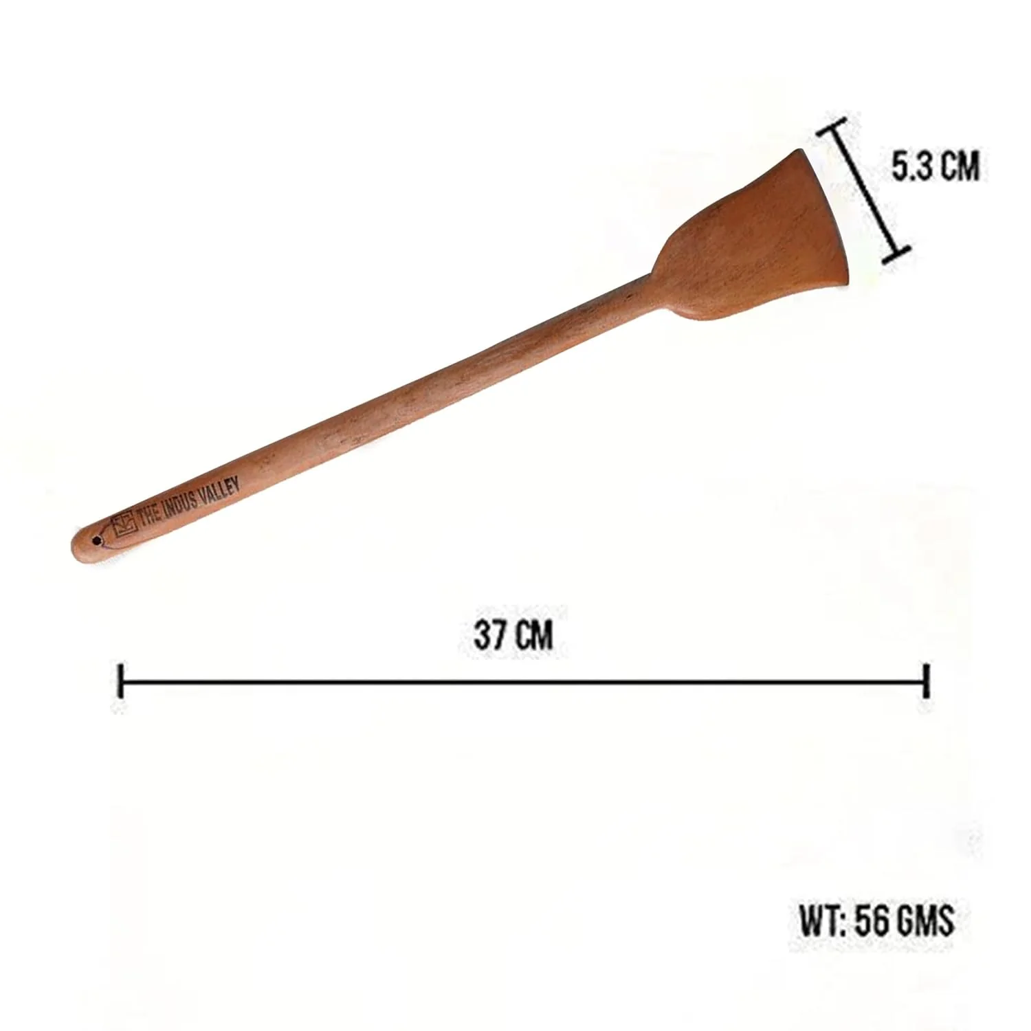 Brown Neem Wooden Flip, Spatula, Ladle For Cooking Dosa, Roti, Chapati | Kitchen Tools - No Harmful Polish, Handmade | Cookware - Set Of 4 - Image 2
