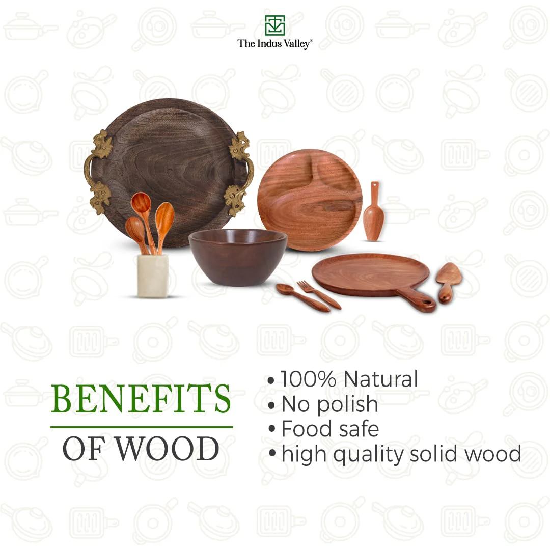 Brown Neem Wooden Regular Flip, Spatula, Ladle For Cooking Dosa, Roti, Chapati | Kitchen Tools - No Harmful Polish, Naturally Non-Stick | Handmade - 32 Cm, 86 Gm - Image 3