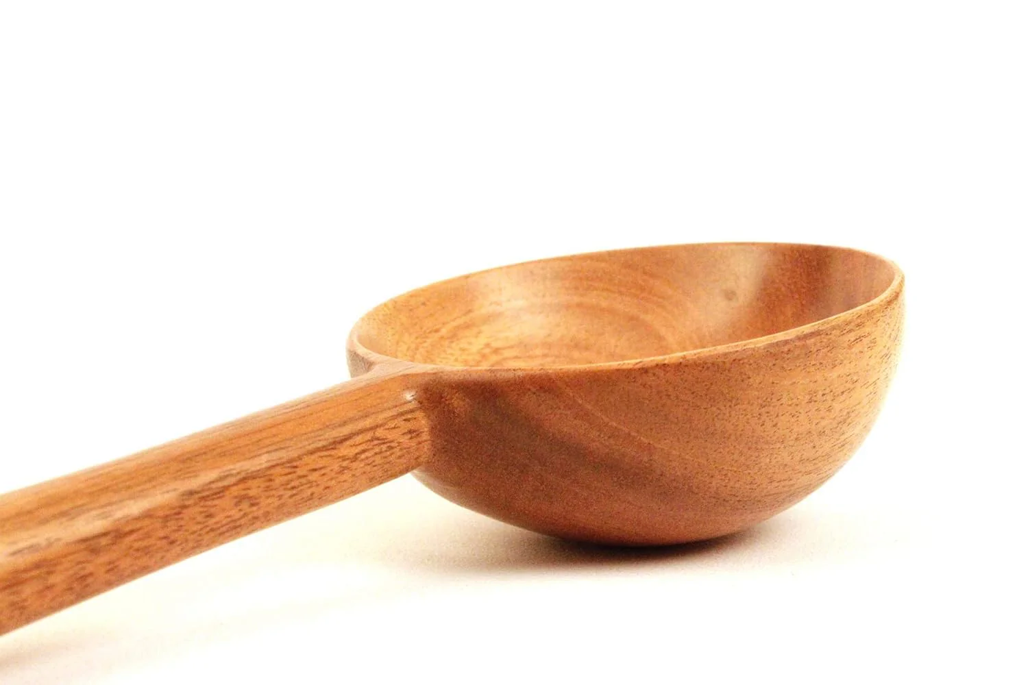 Brown Neem Wooden Round Spoon Flip, Spatula, Ladle For Cooking, Serving | Kitchen Tools - No Harmful Polish, Naturally Non-Stick | Handmade - Neem Wood, 30 Cm, 86 Gms - Image 2