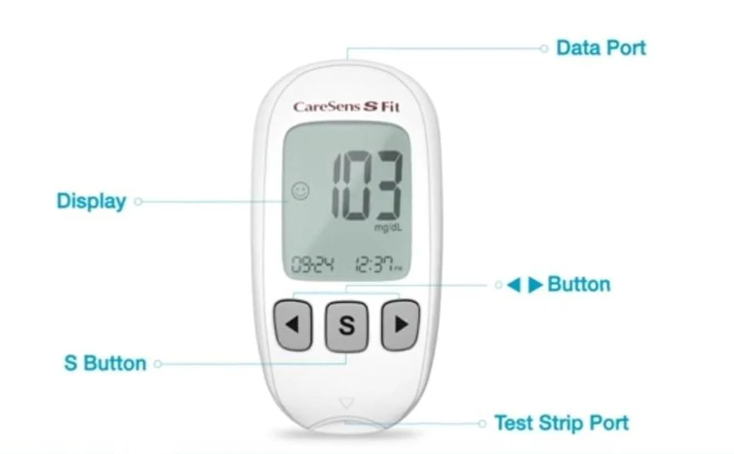 CareSens S Fit Blood Glucose Monitoring System With Enhanced Accuracy & Precision, Combo Offer 10s Test Strips In Side Kit+50s Test Strips (Total 60 Test Strips)+100 Blood Lancet - Image 3