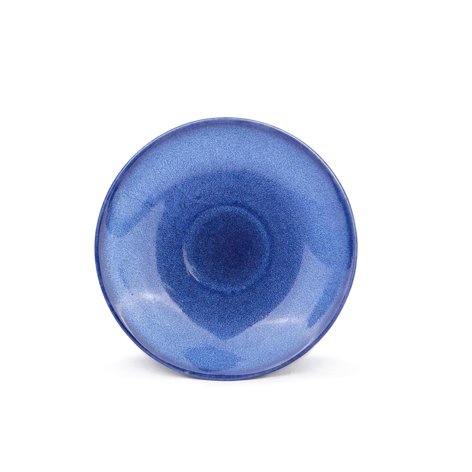 Ceramic Cup & Saucer Set Of 6 - Blue Reactive Glaze, 200ml Each Cup | Cup Saucer Set - 6 Cups + 6 Saucers | Tea Set With Glossy Finish - Ceramic Tea Cup & Saucer Set | Microwave & Dishwasher Safe - Image 3