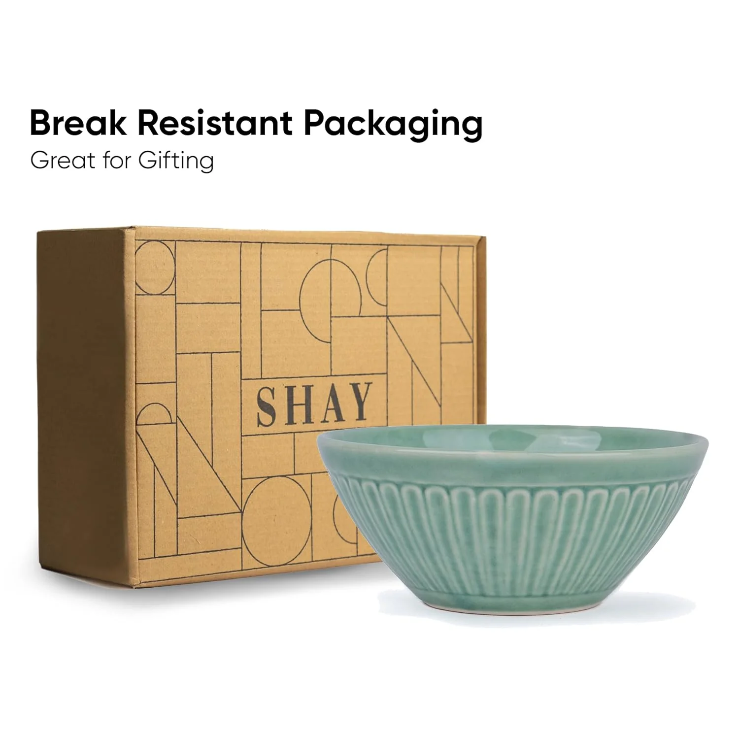Ceramic Large Serving Bowls Set Of 1 Pc - 1400ml, Light Mint | Premium Ceramic Bowl - Large Size | Microwave Safe Bowl - Bowl Set Of Glossy Finish | Ceramic Bowl - Bowl Set For Gift - Image 3