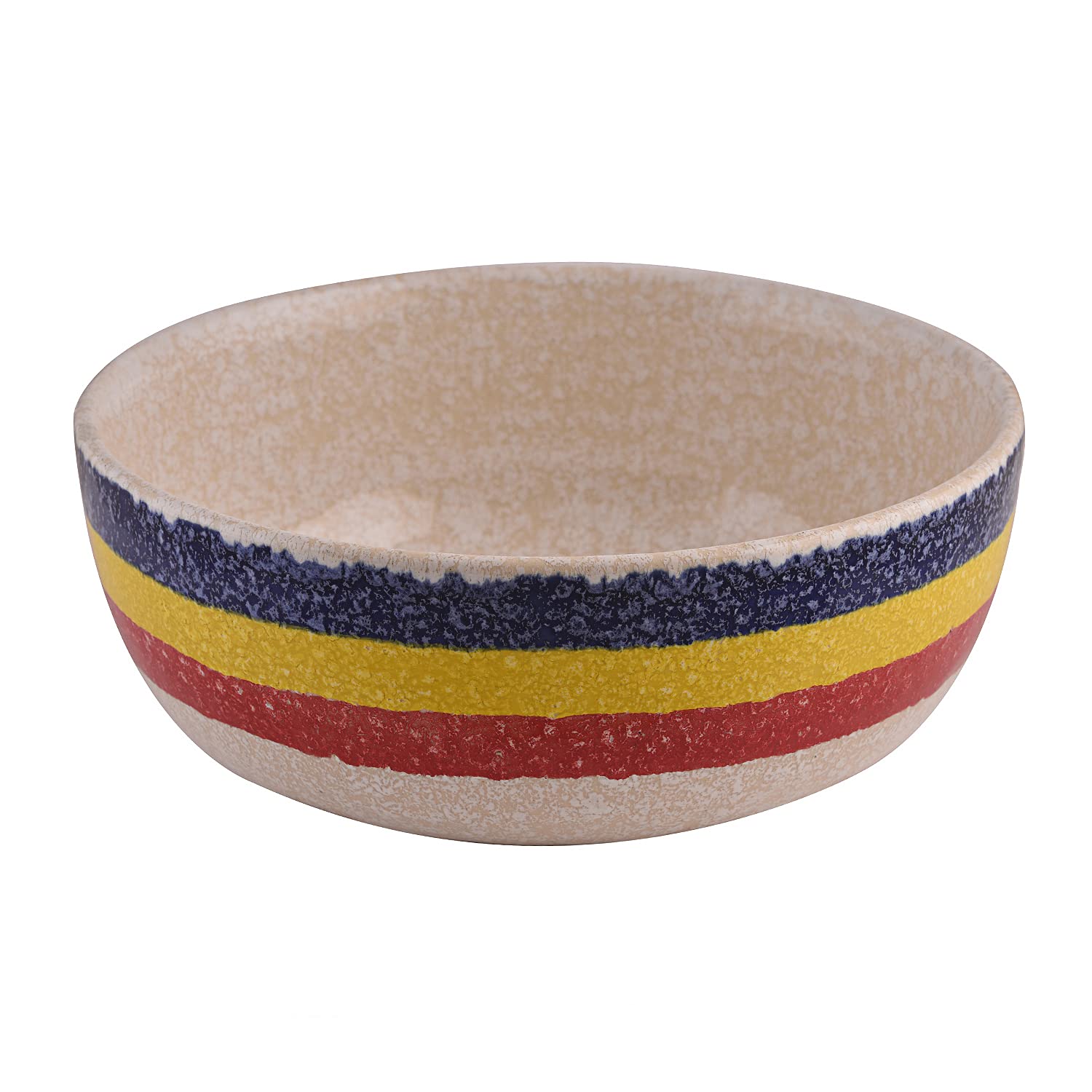 Ceramic Stoneware Serving Bowl - 1.7 Liters, Multicolor | Dinner Serving Bowl - Wonderful Serveware Katora - Image 2