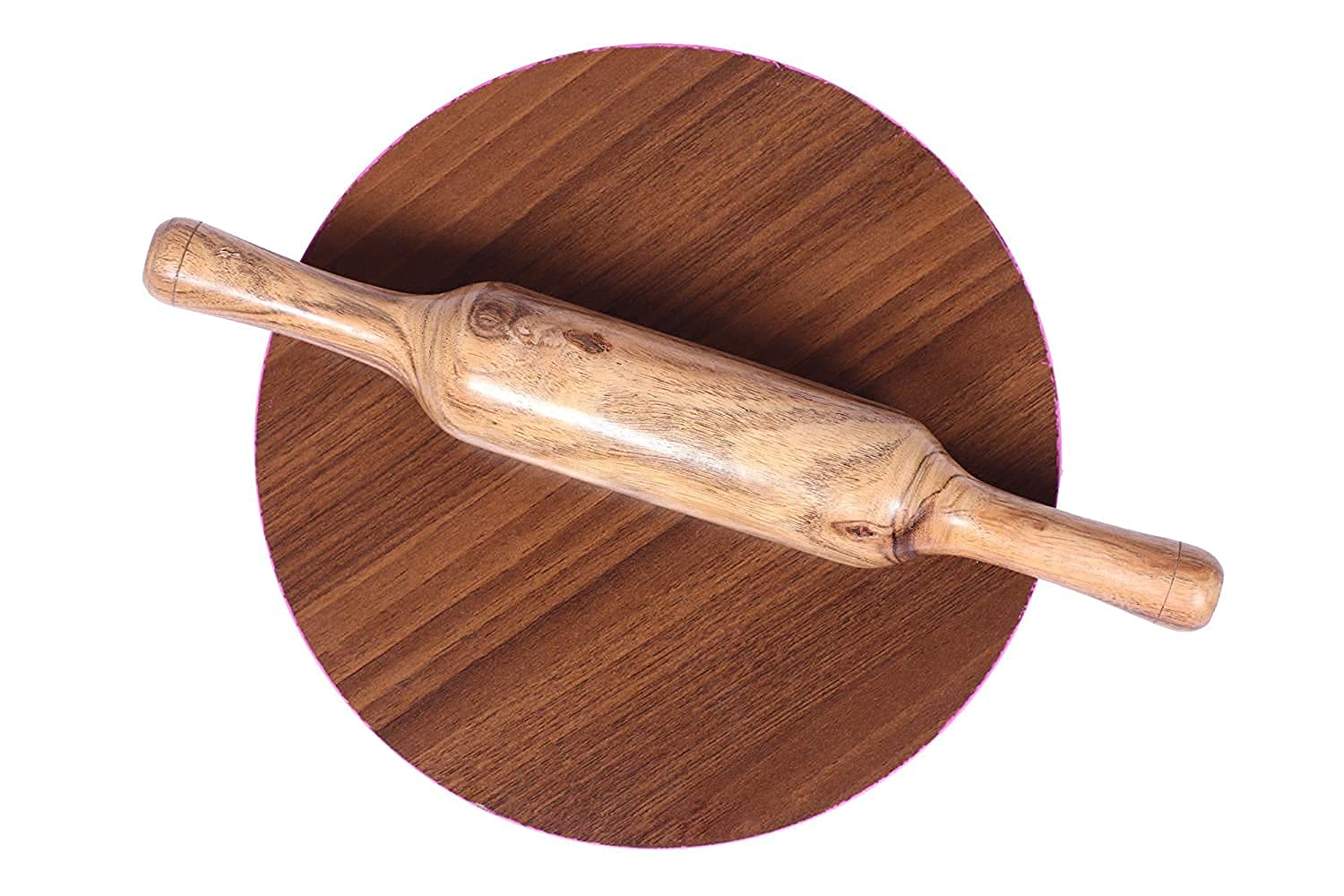 Chakla Belan Roti Maker Combo Pack Of 2 - Ply Chakla 10 Inches Wooden Belan 12 Inches Size | Wooden Chakla Belan Set - Image 2