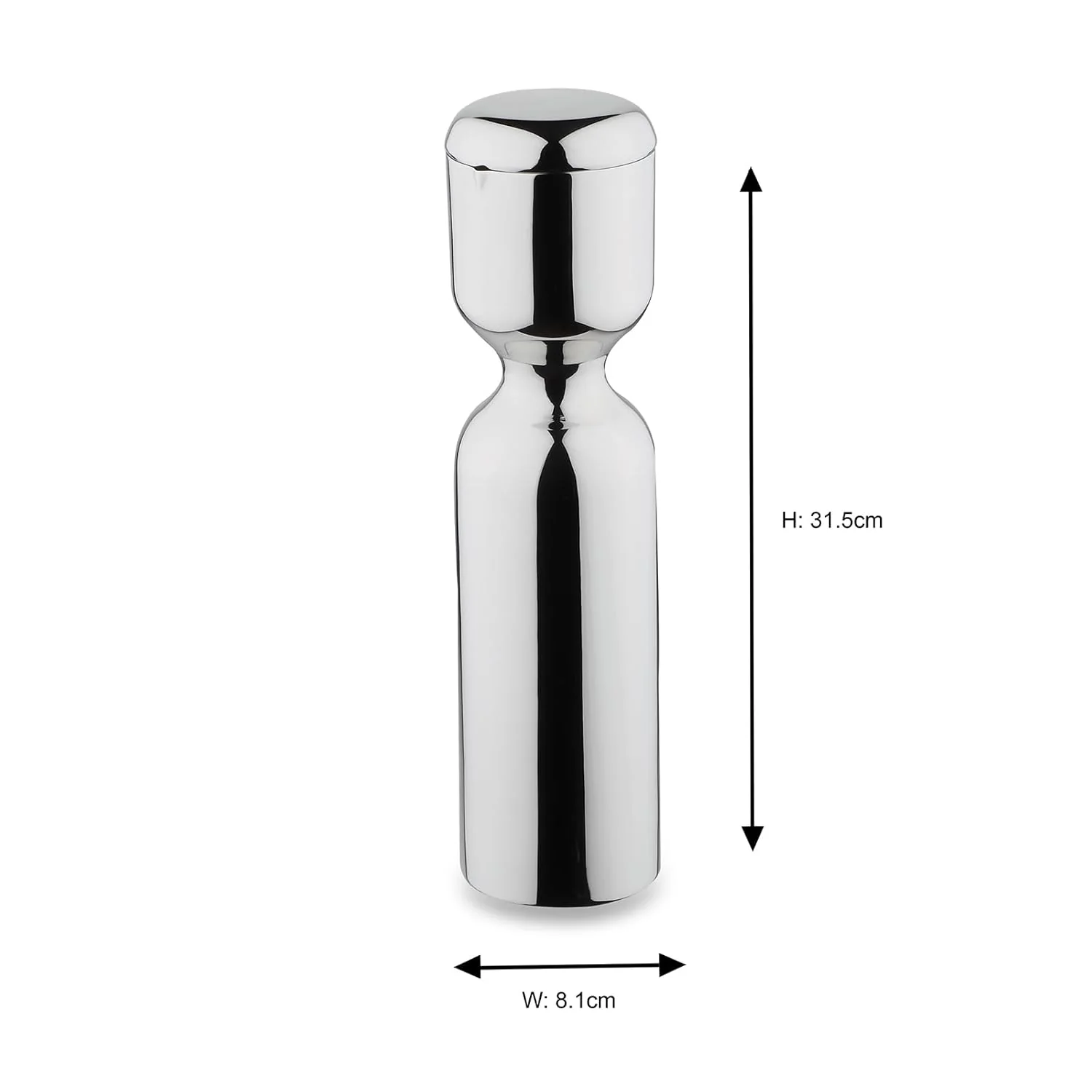 Chrome Stainless Steel Pitcher, 1050ml - Urban Series | Corporate Gifting For Diwali - Pop Up Contemporary & Sleek Design | Premium Gift Collection - Serve Ware & Tableware - Image 4