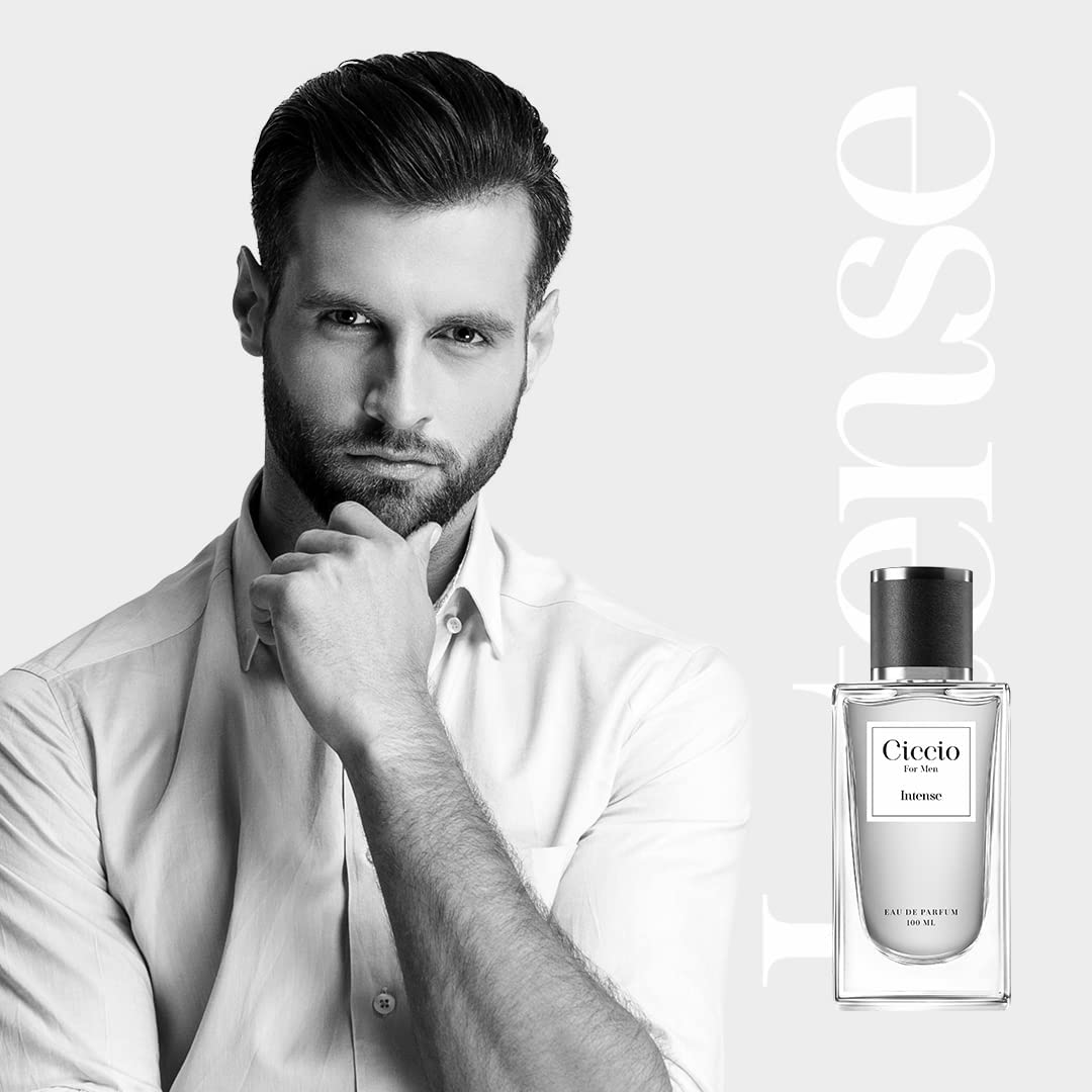 Ciccio Intense Eau De Parfum For Men 100ml 3.4 Fl.oz. Each Pack Of 2 | Long Lasting Luxury Fragrance - Image 4