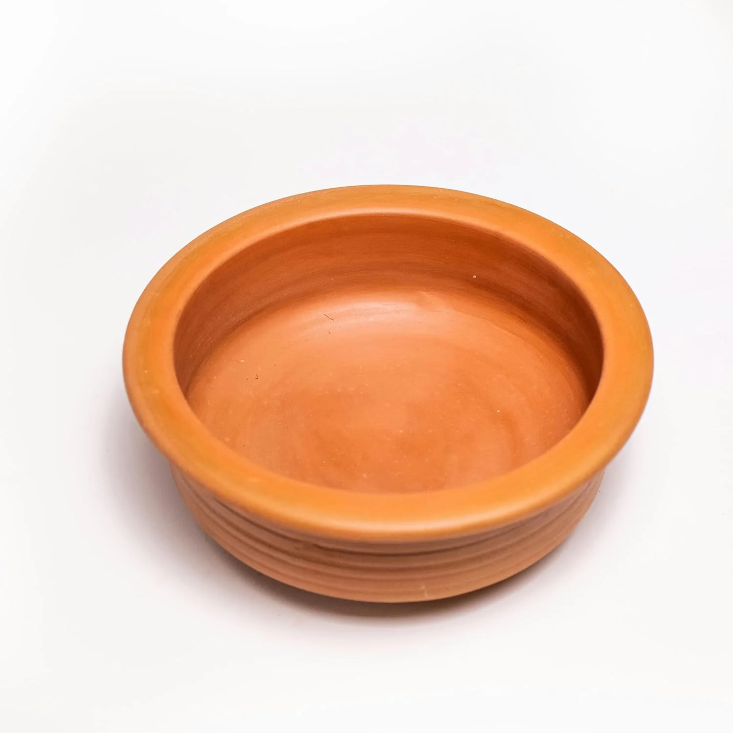 Clay Biryani Handi With Lid, 2.5 Liters | Pot For Cooking & Serving With Lid, Red-Ochre (Gerua) - Image 4
