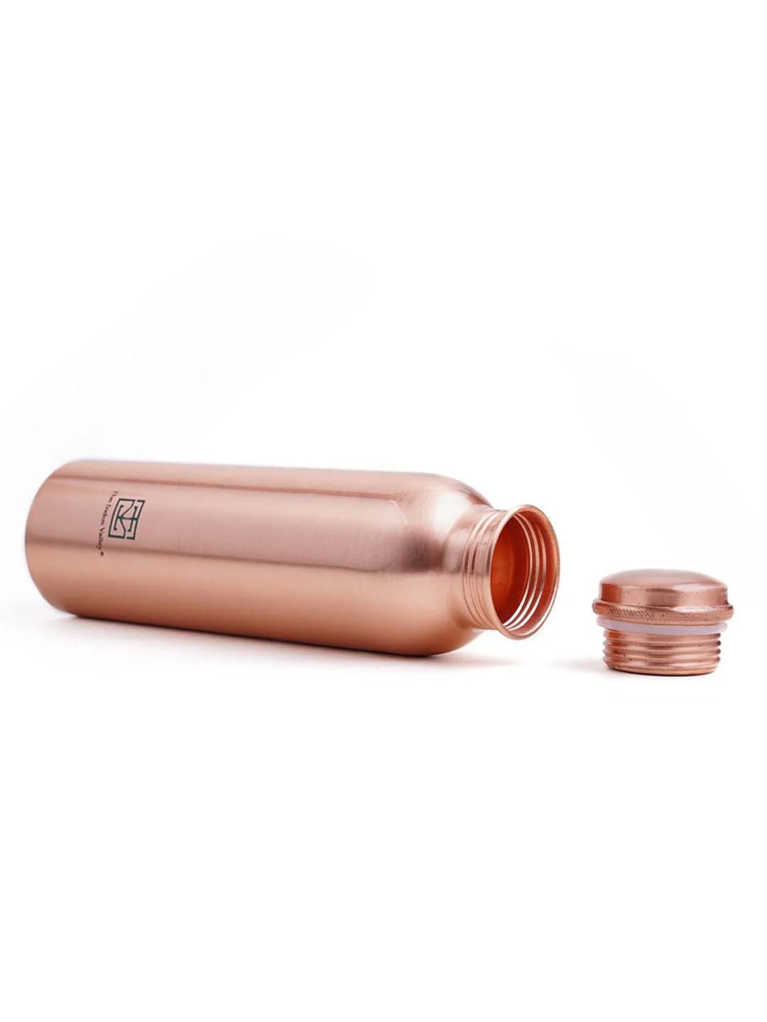 Copper Bottle With Lacquer Finish Suitable For Home, School, College & Office - 1 Liter, 222 Grams, Leak Proof | Rust Proof, Easy To Carry, Pure & Healthy, 100% Toxin Free - Image 3