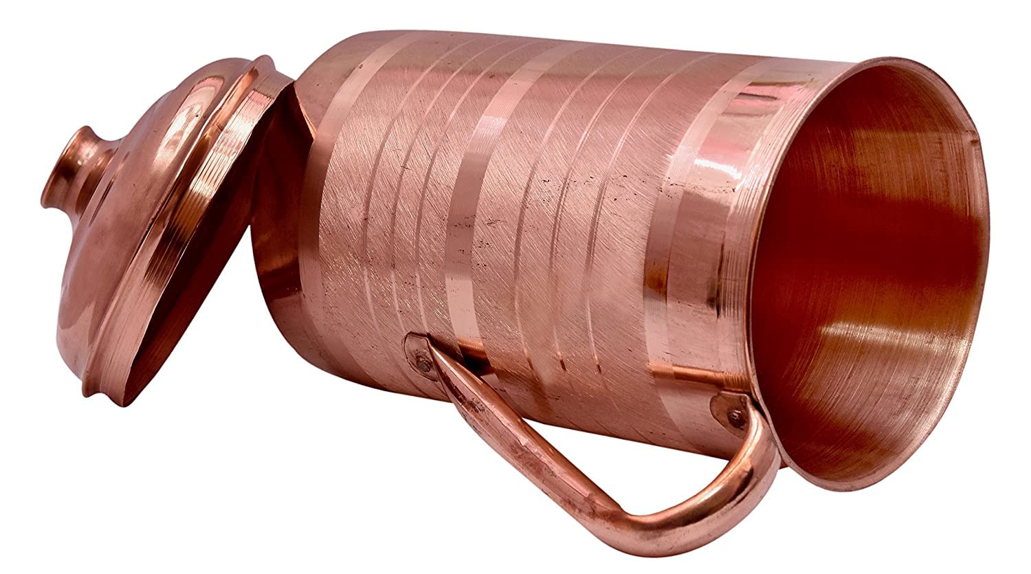 Copper Jug Pitcher 1.5 Liters With 2 Glass Tumbler 300ml Each Glass - Copper Jug Pitcher For Kitchen Serve Ware & Drinkware - Image 4