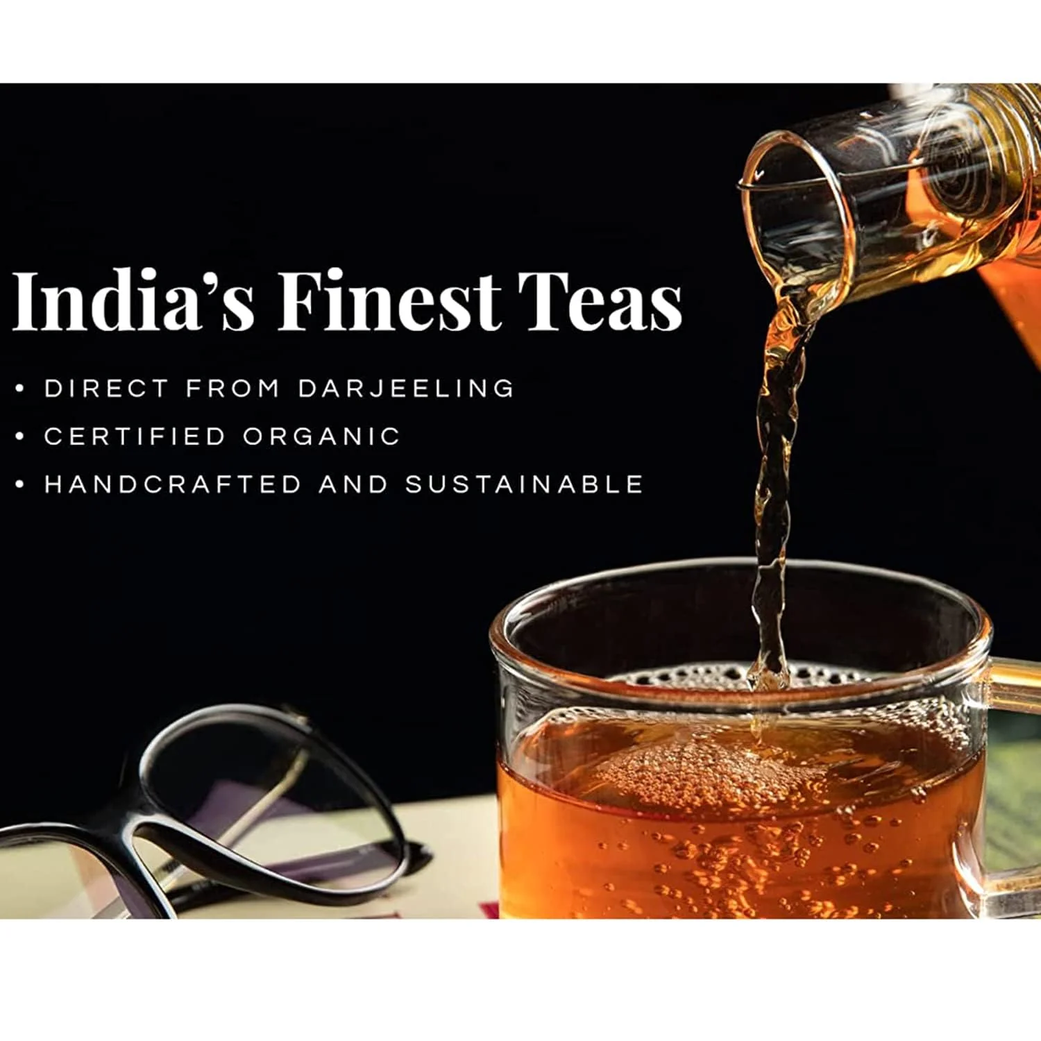 Dorje Teas Darjeeling Kashmiri Kahwa Tea - 100gm, 3.5 Ounce, 40 Cups | Promotes Good Sleep & Stress Relief - Low Caffeine, Soothing Tea For Relaxation & Glowing Skin - Image 5