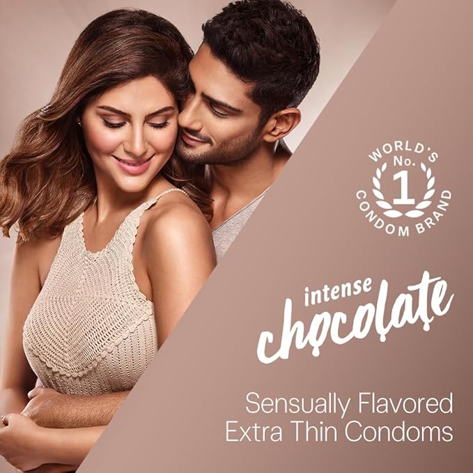 Durex Extra Thin Intense Chocolate Flavoured Condoms For Men - 12s - Image 2