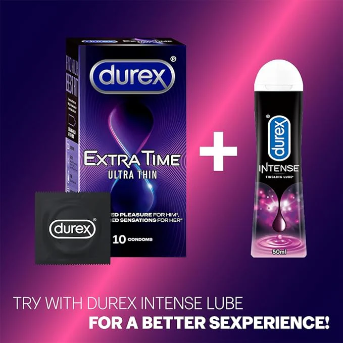 Durex Extra Time Ultra Thin Condom 10 Count (Pack Of 3) - Image 5