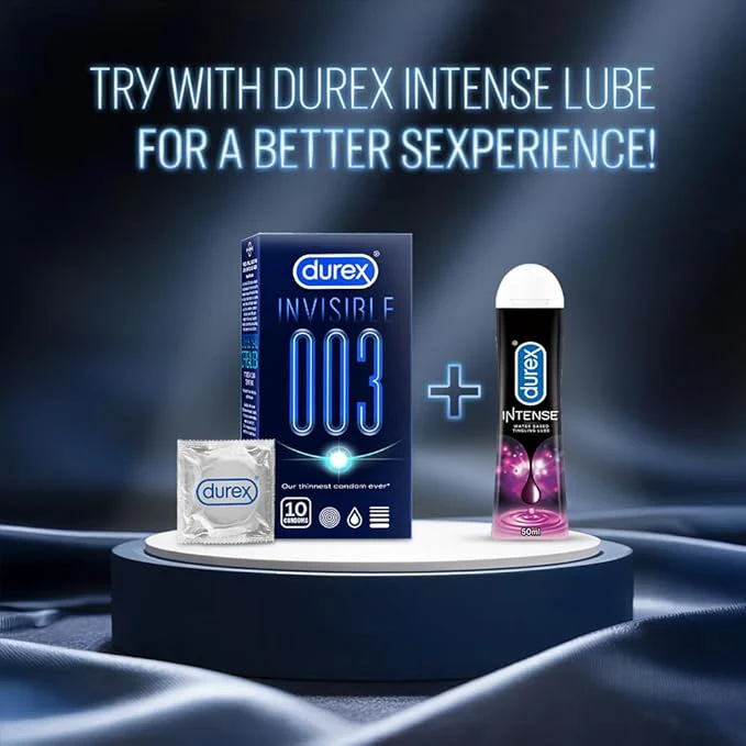 Durex Invisible 003 Condoms 10s | Micro Thin Condom For Maximum Sensations - Image 5