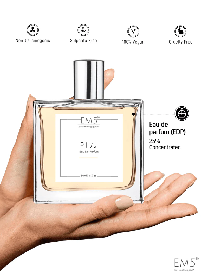 EM5 Pi Π Perfume For Men | Eau De Parfum 50 Ml 1.7 Fl.oz. | Strong & Long Lasting | Sweet Aromatic Warm Spicy | Luxury Gift For Men - Image 3