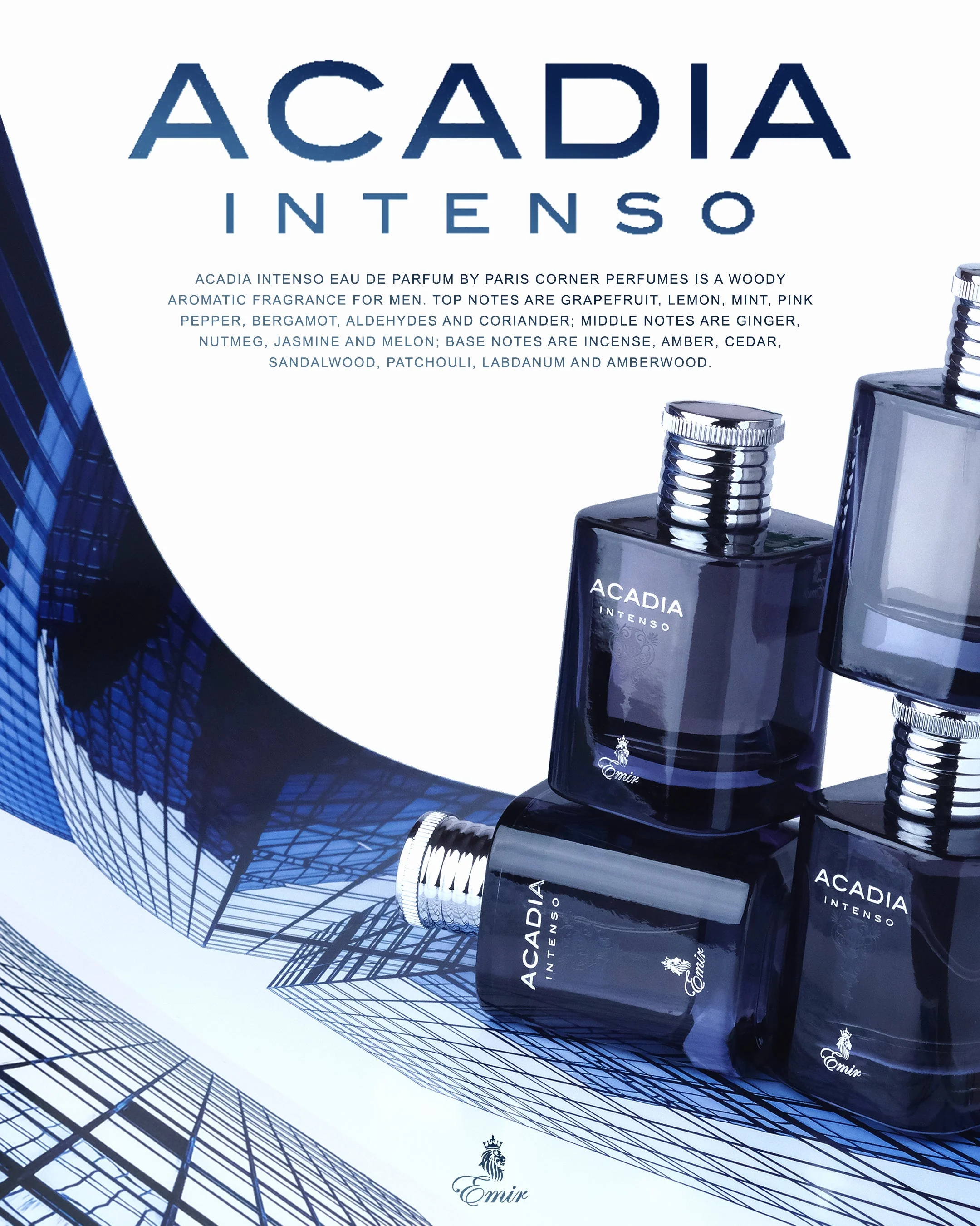 Emir Acadia Intenso Eau De Parfum 100ml 3.4 Fl.oz. Unisex Luxury Fragrance | Perfect Gift | Long Lasting - Image 3