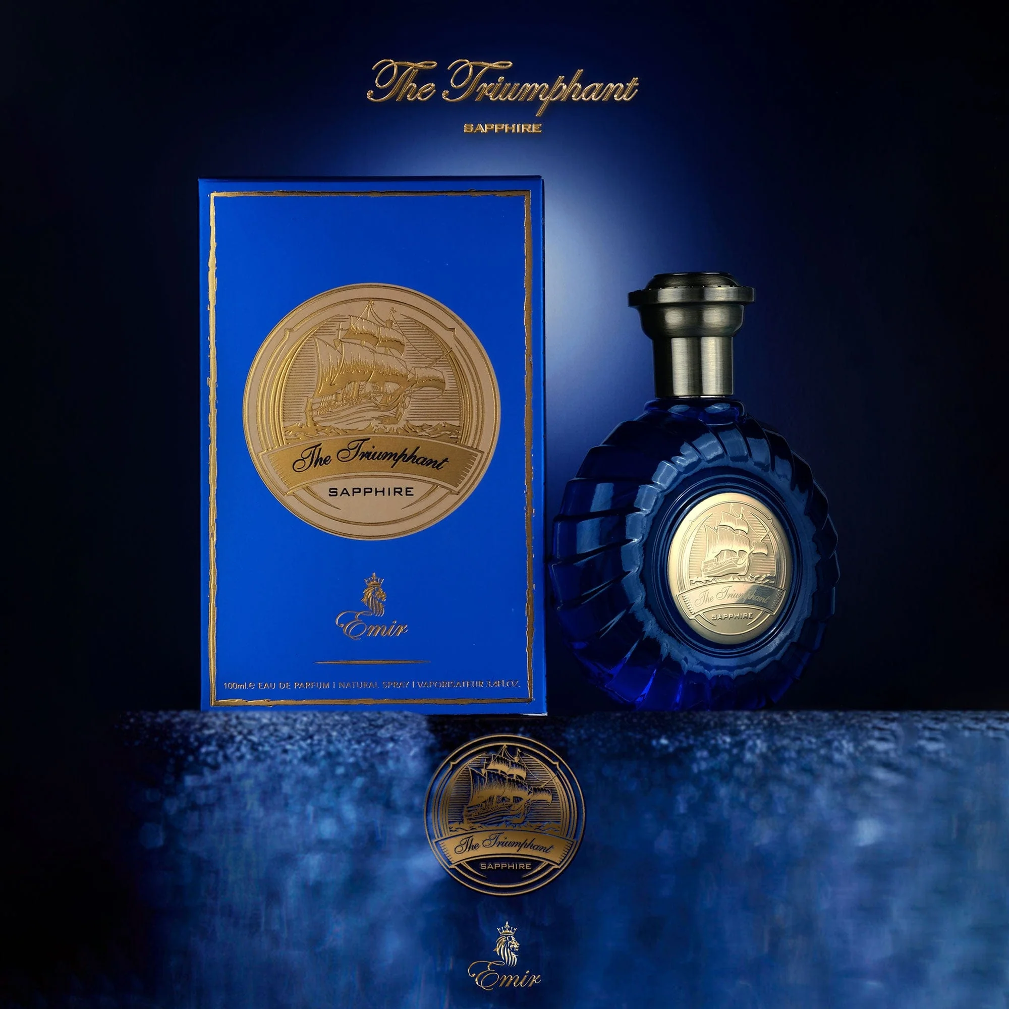 Emir The Triumphant Sapphire Eau De Parfum 100ml 3.4 Fl.oz. Unisex Luxury Fragrance | Perfect Gift - Image 5