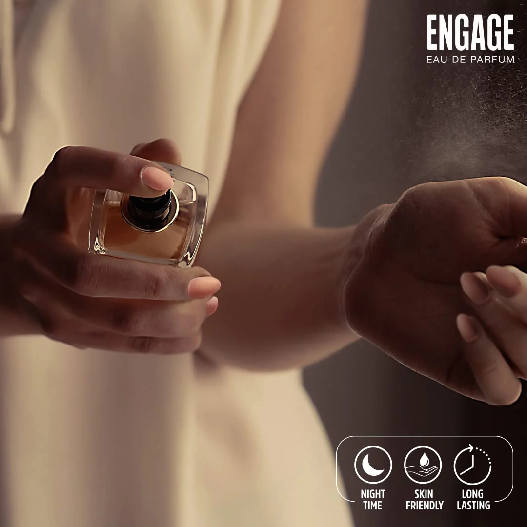 Engage Fantasia Eau De Parfum For Women 100ml 3.4 Fl.oz. , Long Lasting Perfume , Floral & Spicy Fragrance Scent , For Night Occasions , Gifts For Women , Free Tester With Pack - Image 4