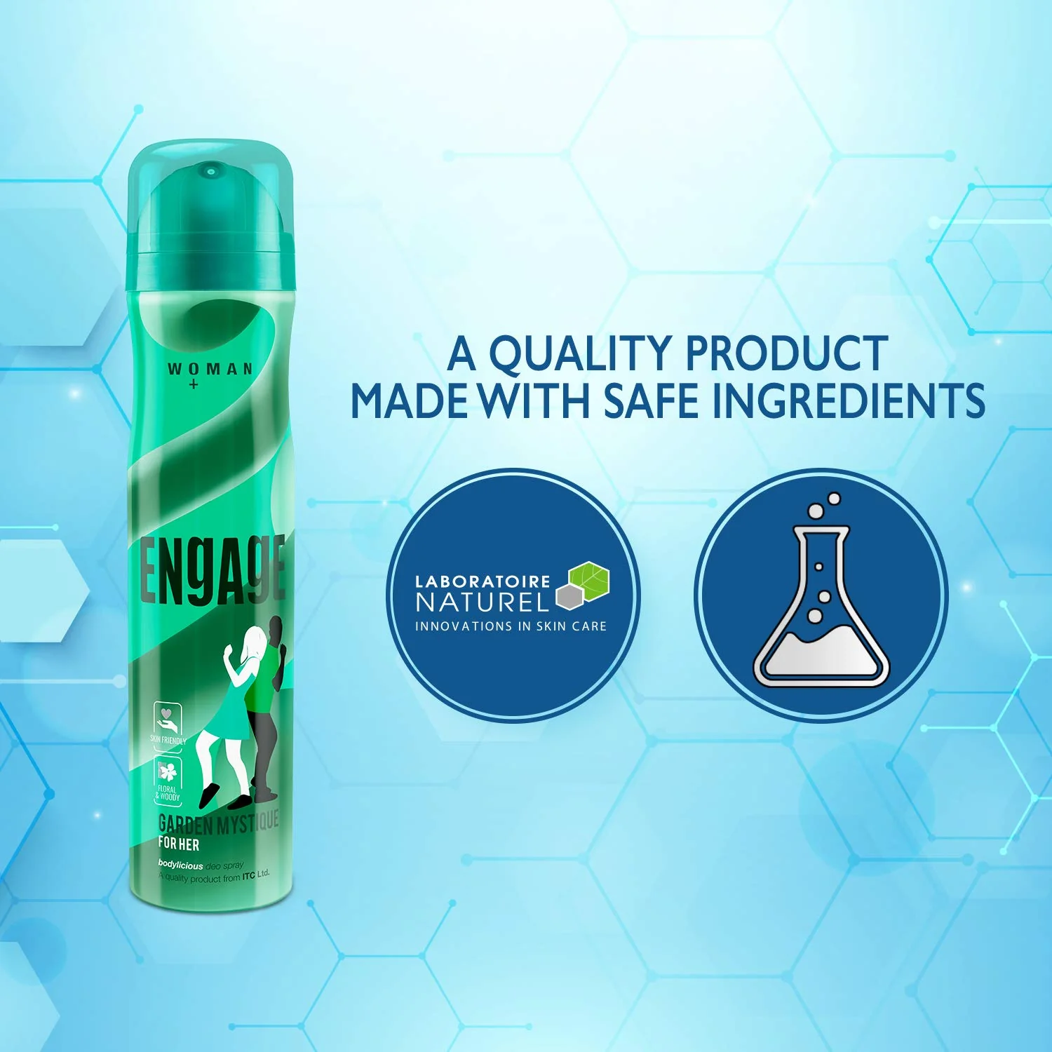 Engage Garden Mystique Deodorant For Women | Spicy & Woody , Skin Friendly Fragrance Body Spray 150ml 5 Fl.oz. - Image 4