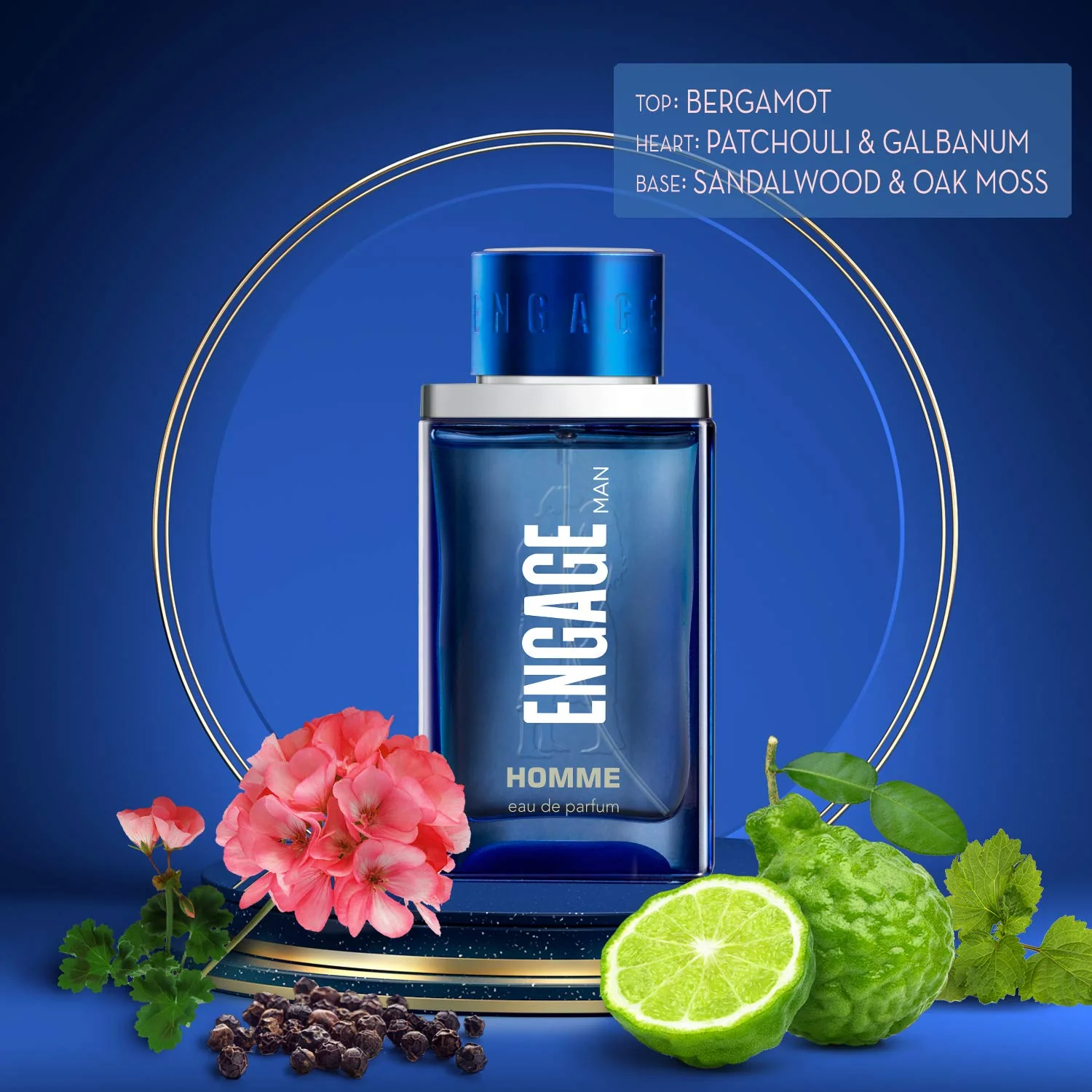 Engage Homme Long Lasting Eau De Parfum 90ml 3 Fl.oz. | Citrus & Fresh Fragrance For Everyday Use, Gift For Men - Image 3