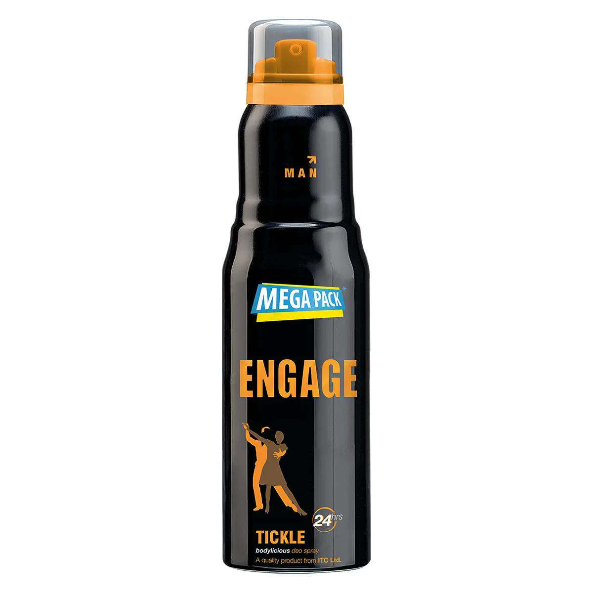 Engage Tickle Deodorant Skin Friendly , 220ml 7.4 Fl.oz. & M2 Perfume Spray Citrus & Lavender , Skin Friendly , 120ml 4 Fl.oz. | For Men - Image 2