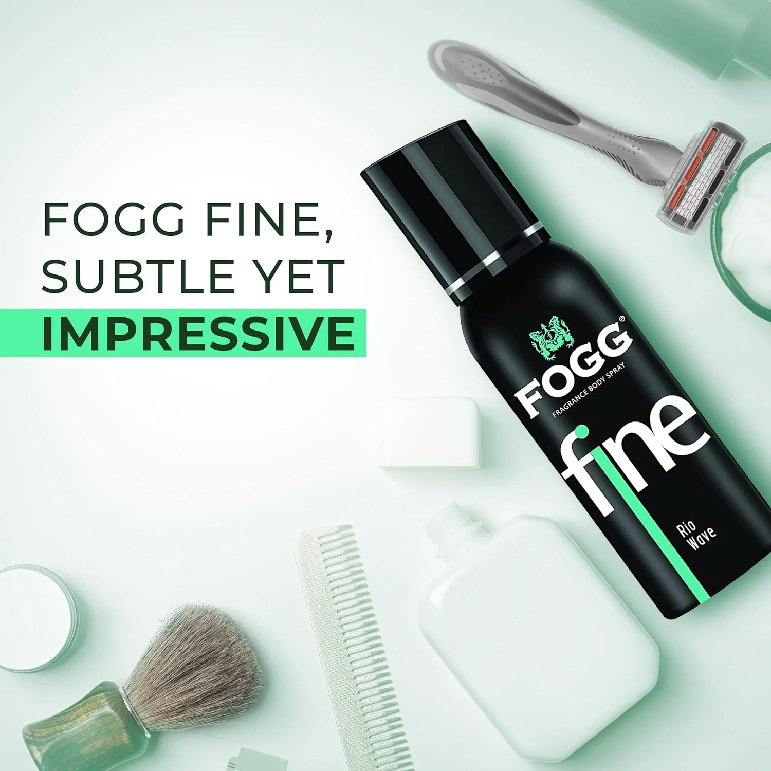 Fogg Fragrance Body Spray For Men 4.0 Fl.oz. 120ml Fine Rio Wave | Perfect For Office Wear & Party Wear - Image 3