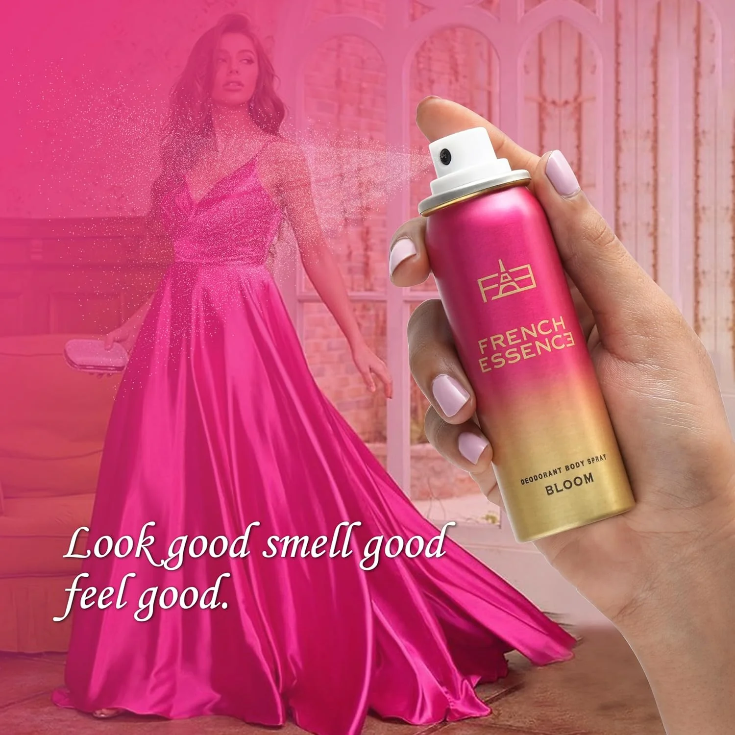 French Essence Deodorant Spray Perfume/deodorant For Women/Women Deo/ Body Spray Long Lasting Fragrance, Fresh Scent Deo,  Pack Of 3 X 50ml, 1.7 Fl.oz. Each Bloom, Oud And Aura - Image 5