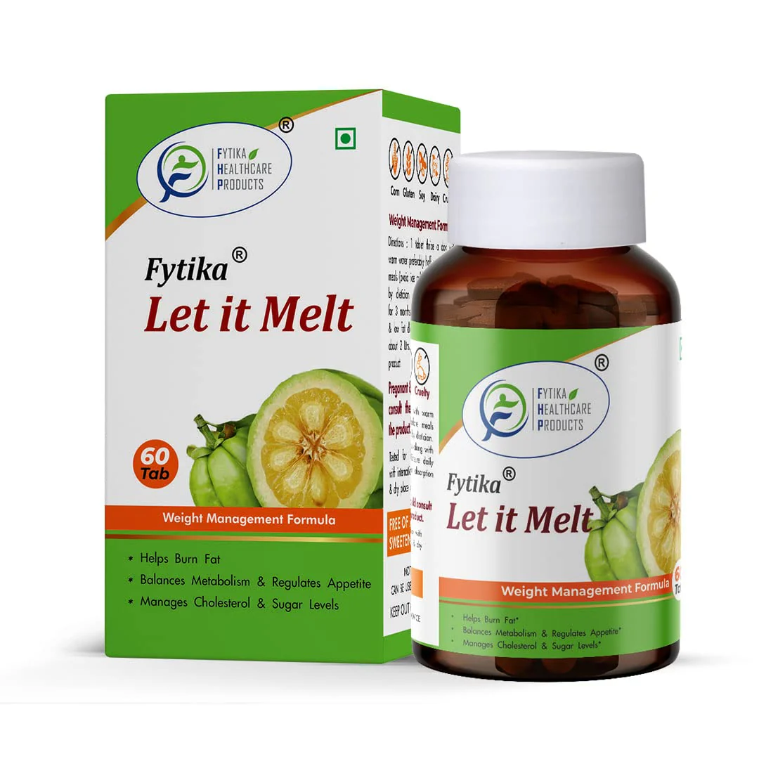 Fytika Healthcare Products Let It Melt Weight Management Tablets Garcinia Combogia, Green Coffee, Triphala, Kali Jeeri| Healthy Weight Support, For Men & Women | 60 Tablets 100gm 0.2lbs - Image 2