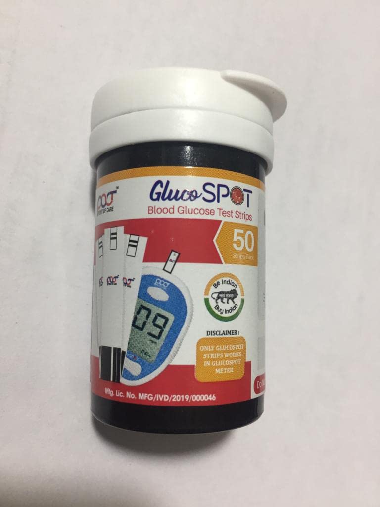 Gluco SPOT Blood Glucose Test Strips - 50 Strips | Glucometer Strips - Image 4